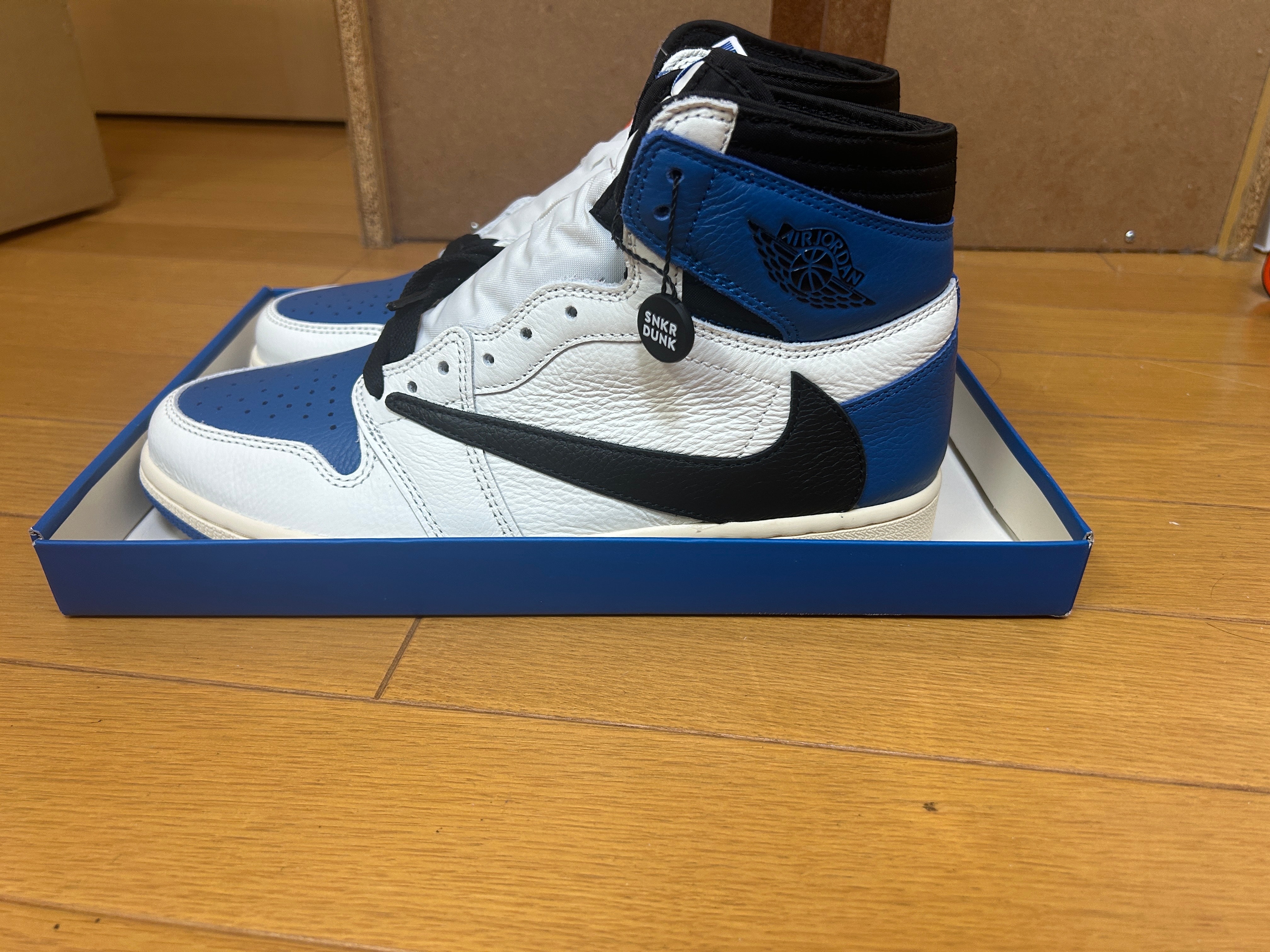 Travis Scott × fragment design × Nike Air Jordan 1 Retro High OG SP "Military Blue"