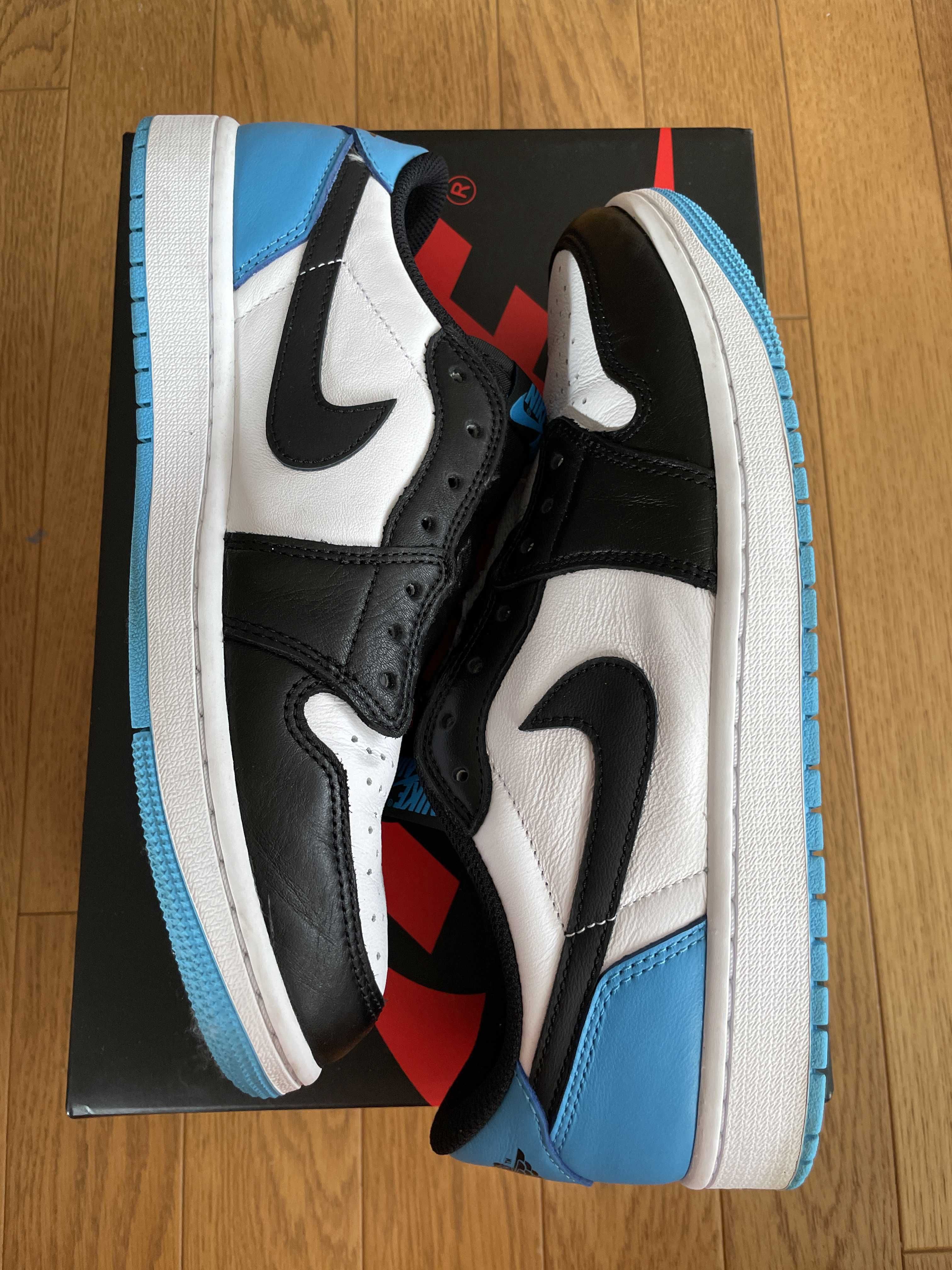 Nike Air Jordan 1 Low OG "Black and Dark Powder Blue/UNC"