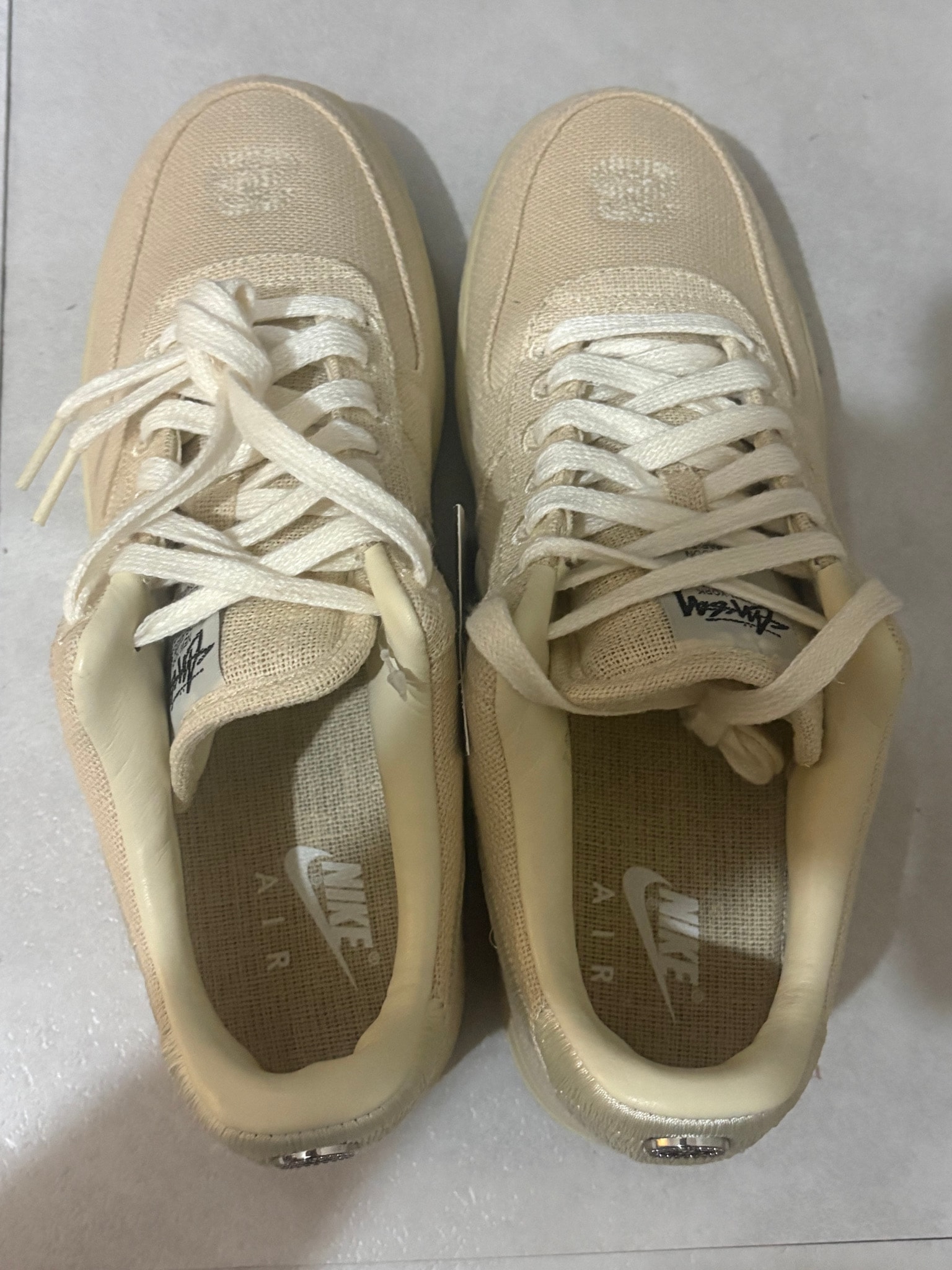 Stussy × Nike Air Force 1 Low "Fossil Stone"