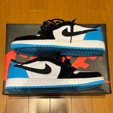 Nike Air Jordan 1 Low OG "Black and Dark Powder Blue/UNC"