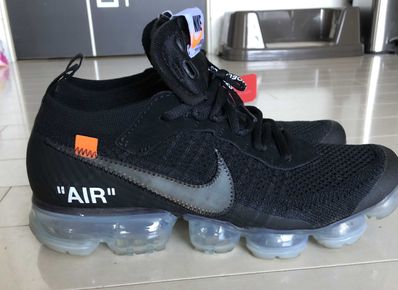 Off-White × Nike Air Vapormax "Black/Total Orange/Clear"