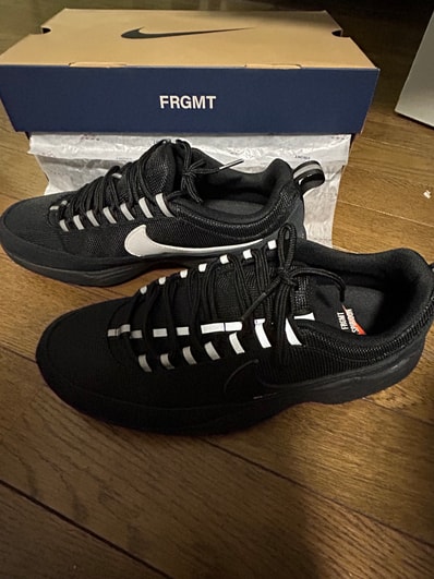 fragment design × Nike Air Zoom Spiridon SP "Black"