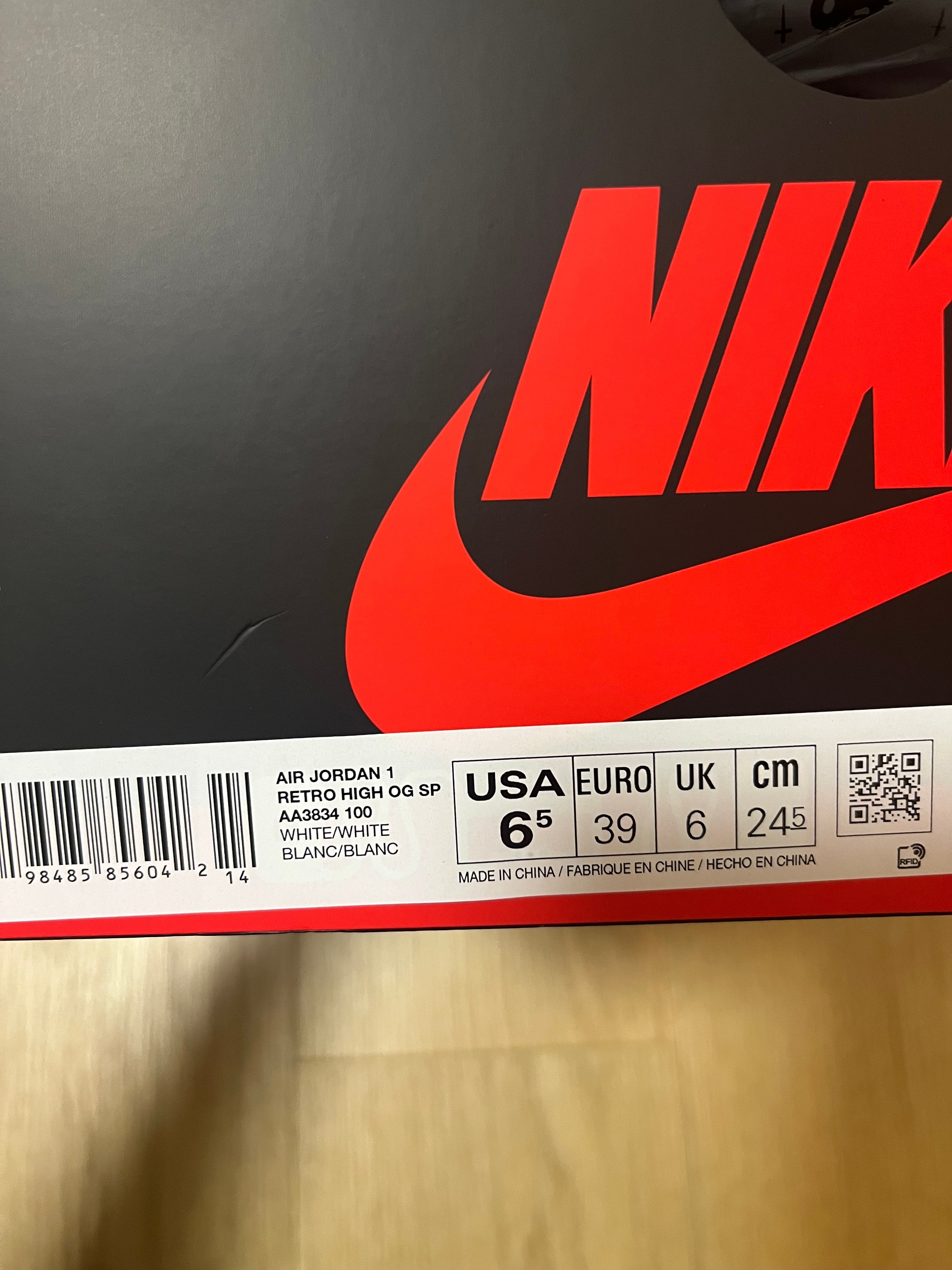 ヴァージルアブローアーカイブ (V.A.A.) × ナイキ エアジョーダン1 レトロ ハイ OG "アラスカ"