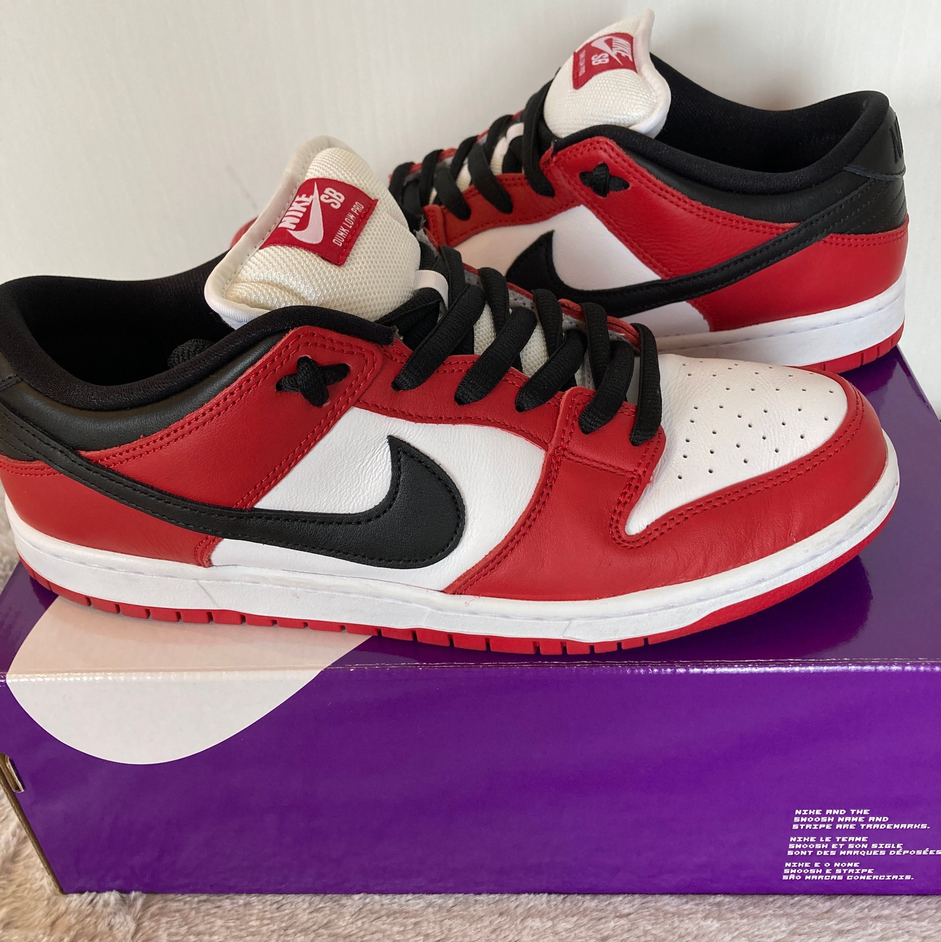 Nike SB Dunk Low Pro "J-Pack Chicago/Varsity Red and White"