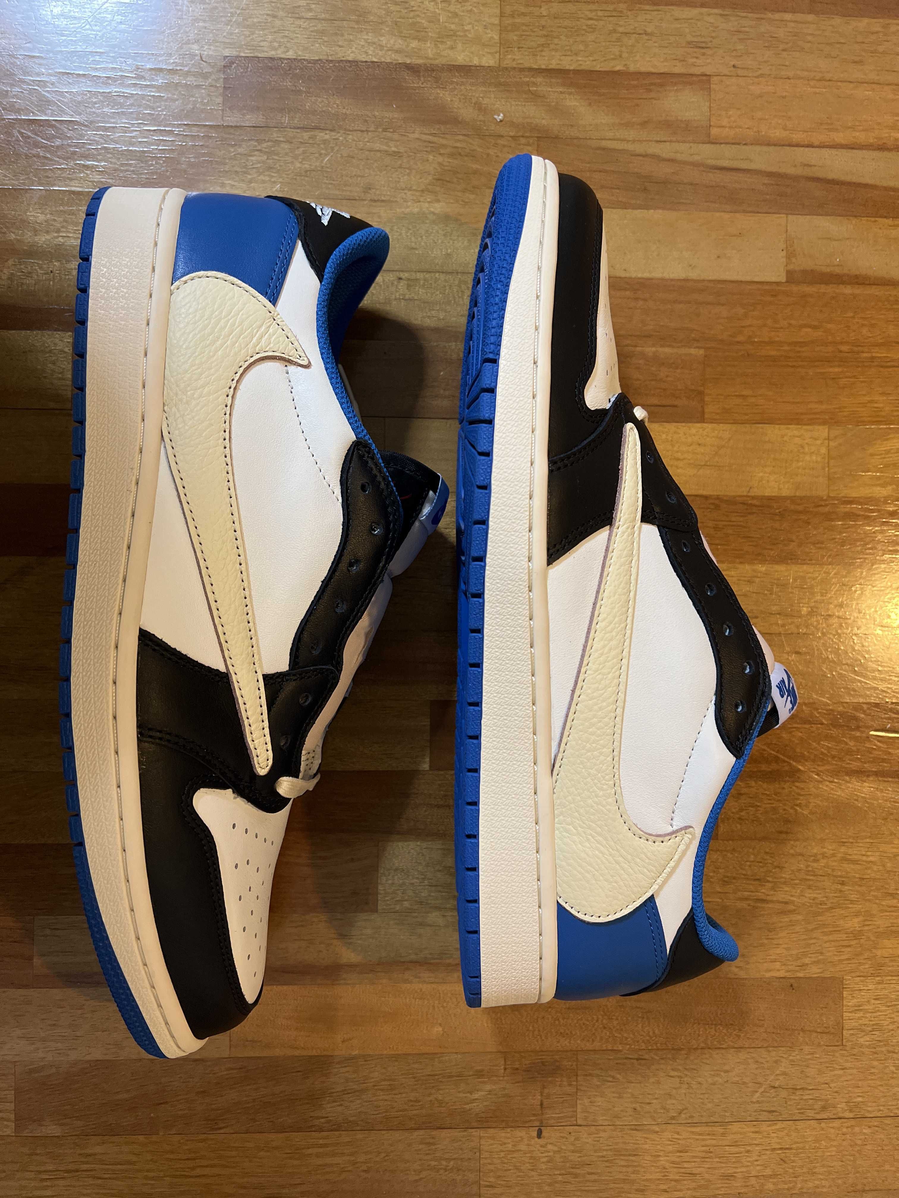 Travis Scott × fragment design × Nike Air Jordan 1 Low OG SP "Military Blue"