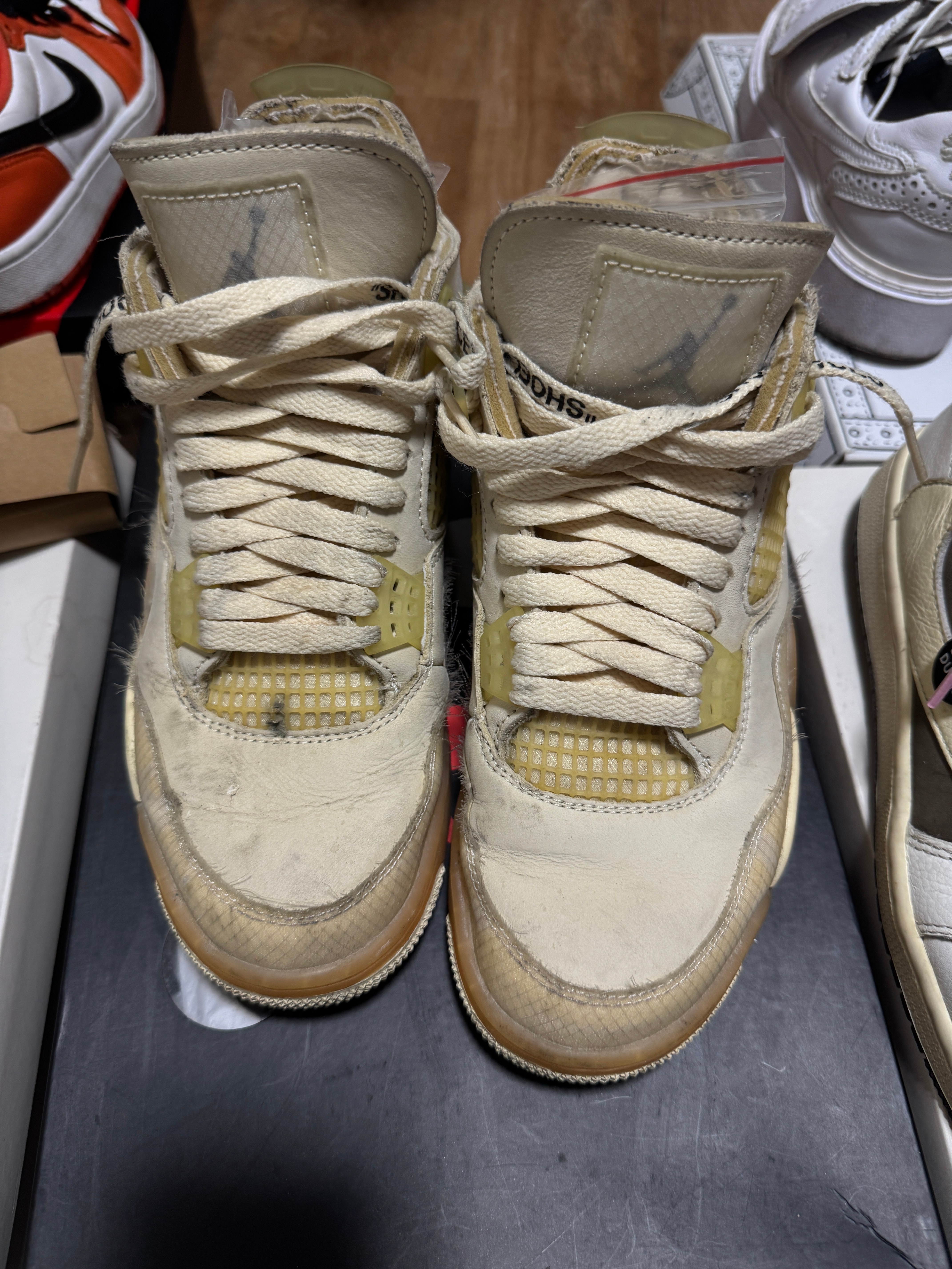 Off-White × Nike Women's Air Jordan 4 SP "Sail"