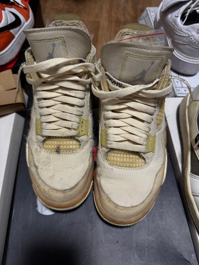 Off-White × Nike Women's Air Jordan 4 SP "Sail"