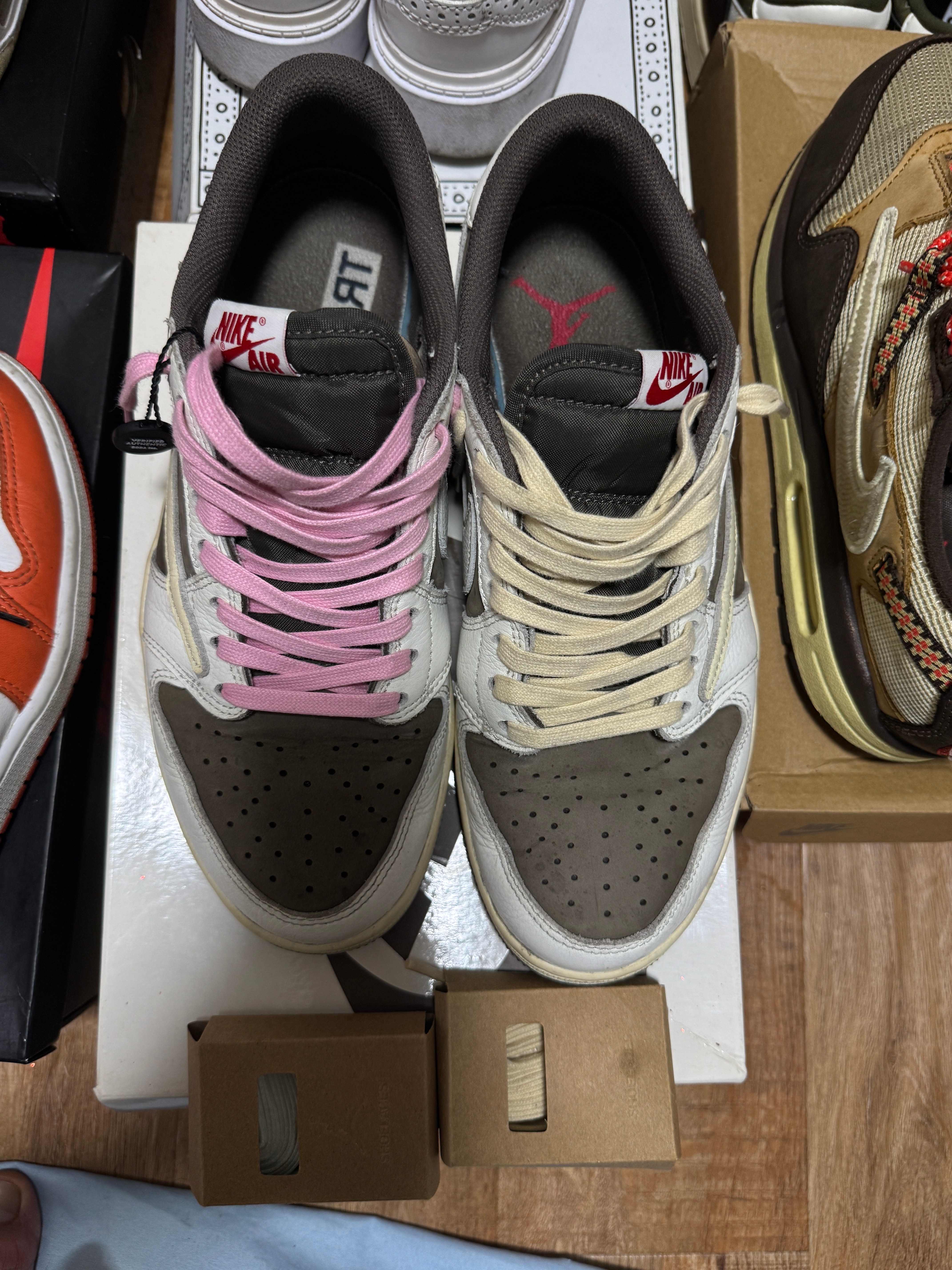 Travis Scott × Nike Air Jordan 1 Low OG SP "Reverse Mocha/Sail and Ridgerock"