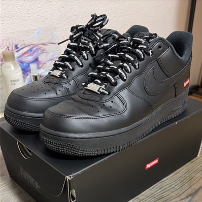 Supreme × Nike Air Force 1 Low "Black"