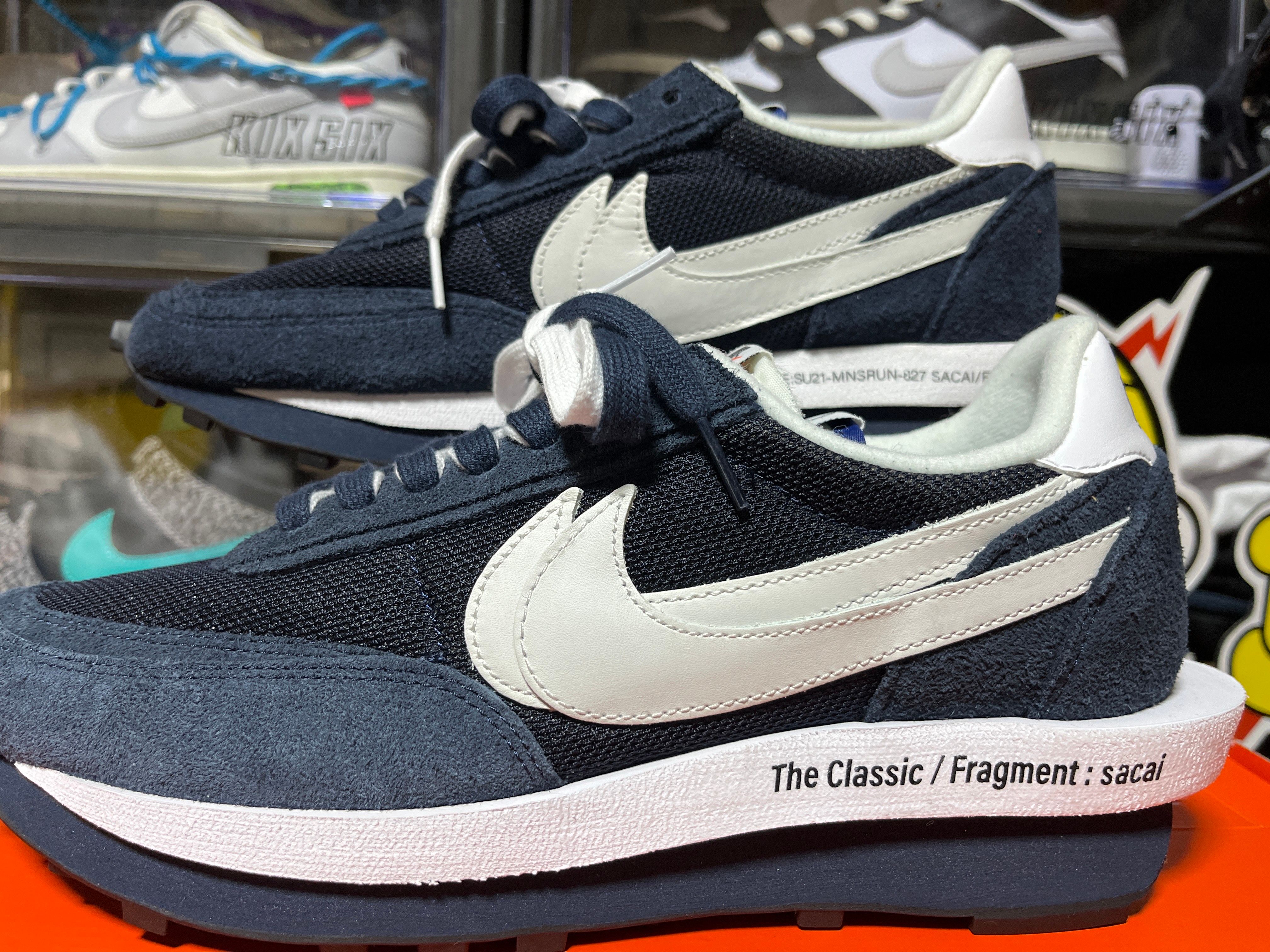 Fragment × sacai × Nike LD Waffle "Blackended Blue"