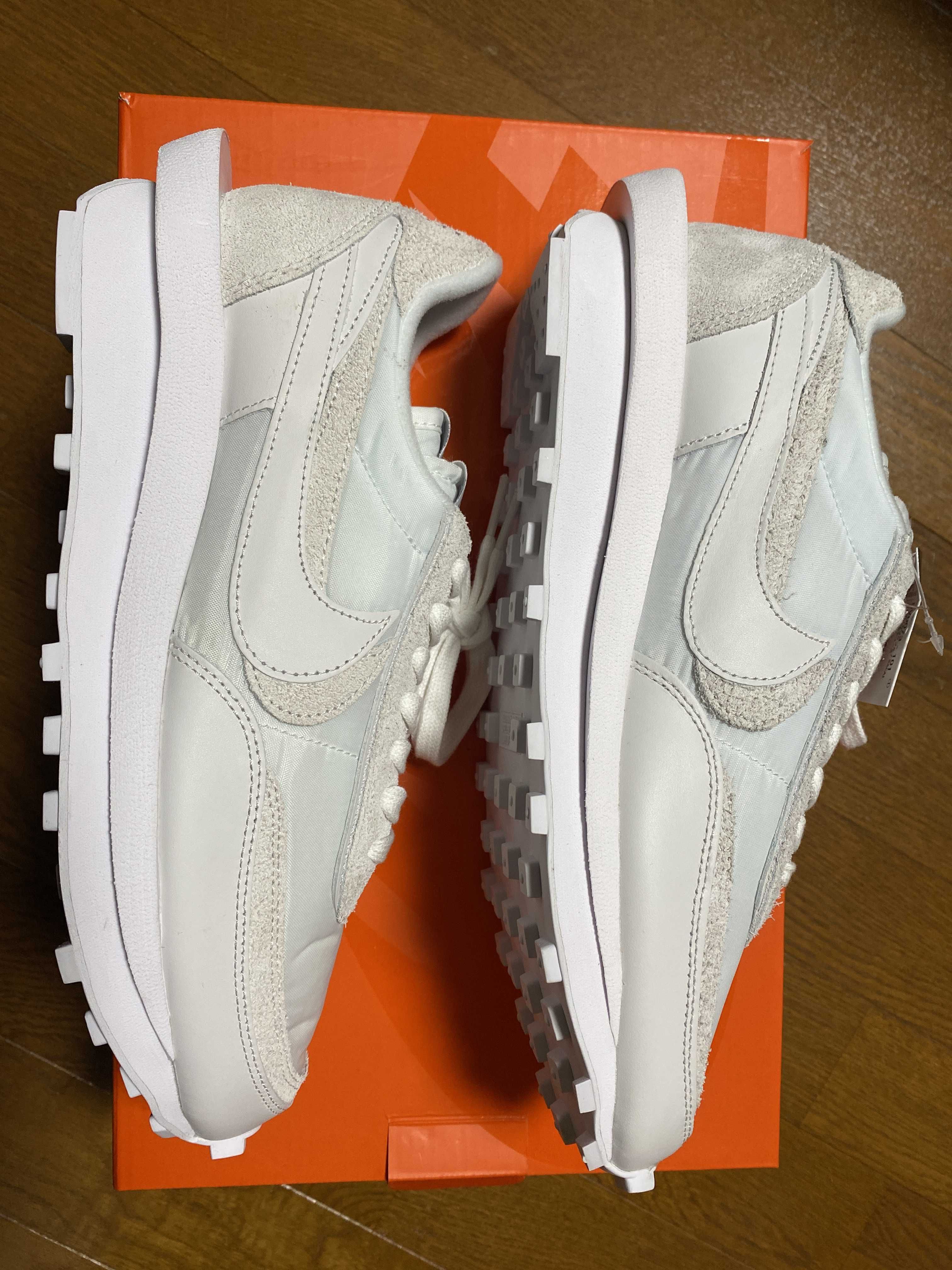 sacai × Nike LDV Waffle "Triple White"