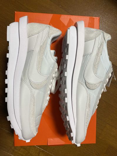 sacai × Nike LDV Waffle "Triple White"