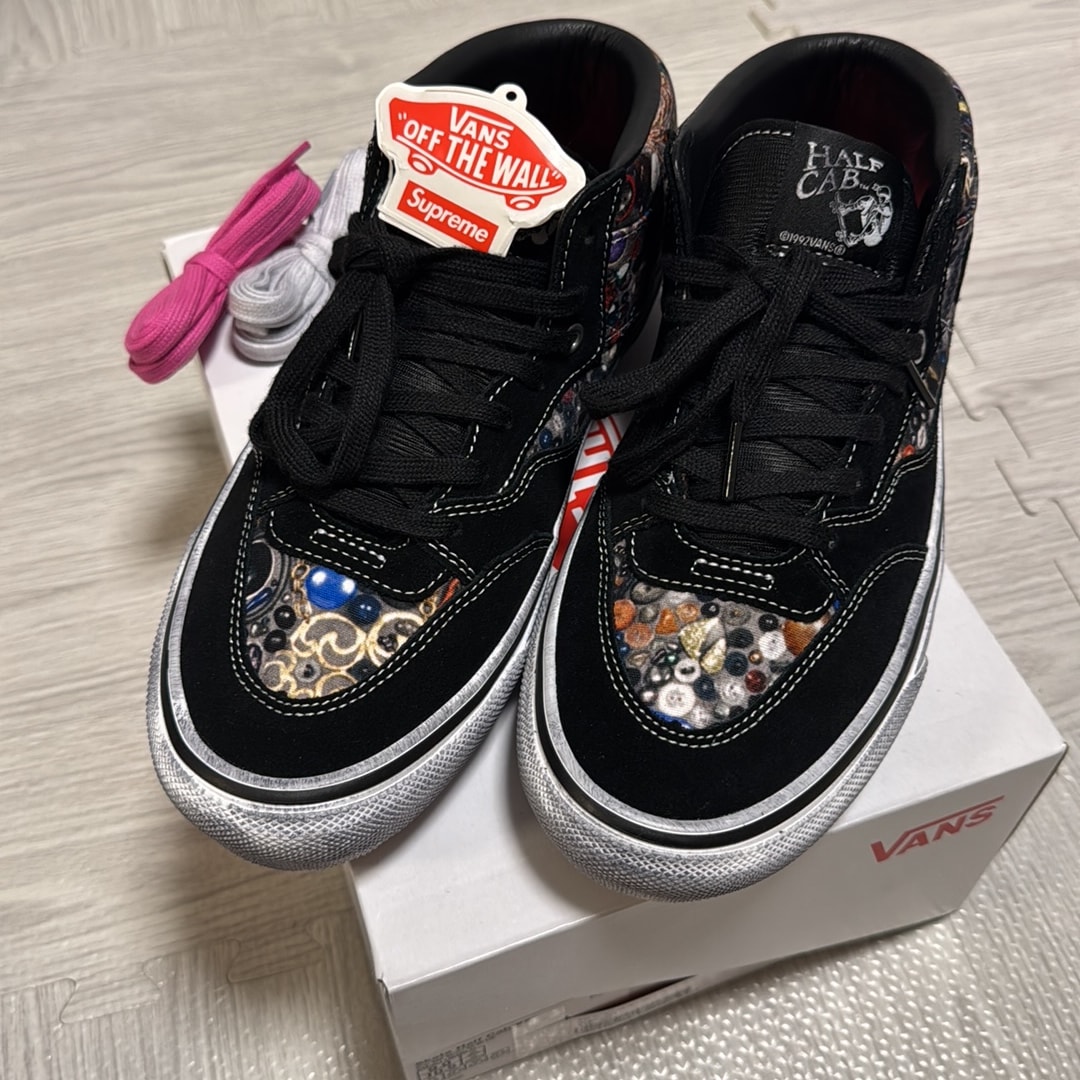 Supreme × Mike Kelley × Vans Half Cab "Black" (26SS Week8)