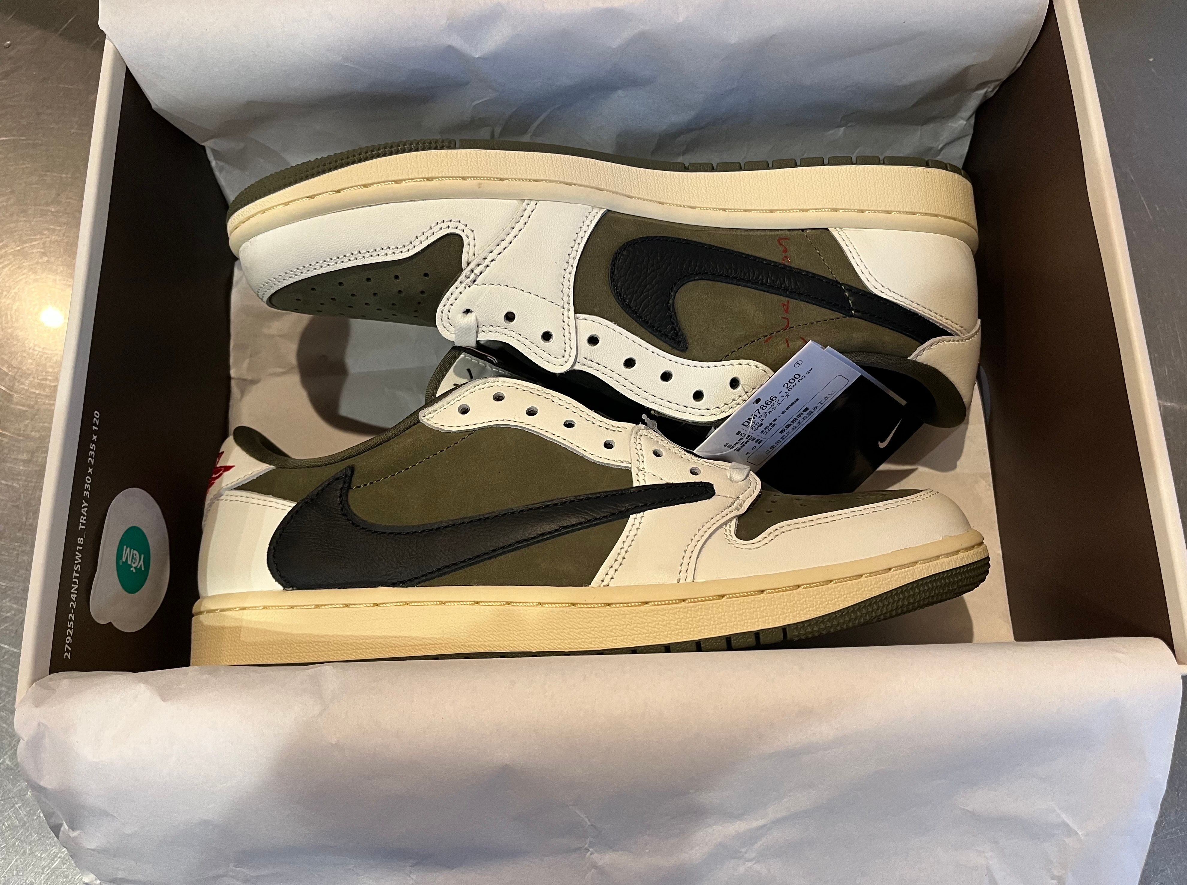 Travis Scott × Nike Air Jordan 1 Low OG SP "Reverse Olive"