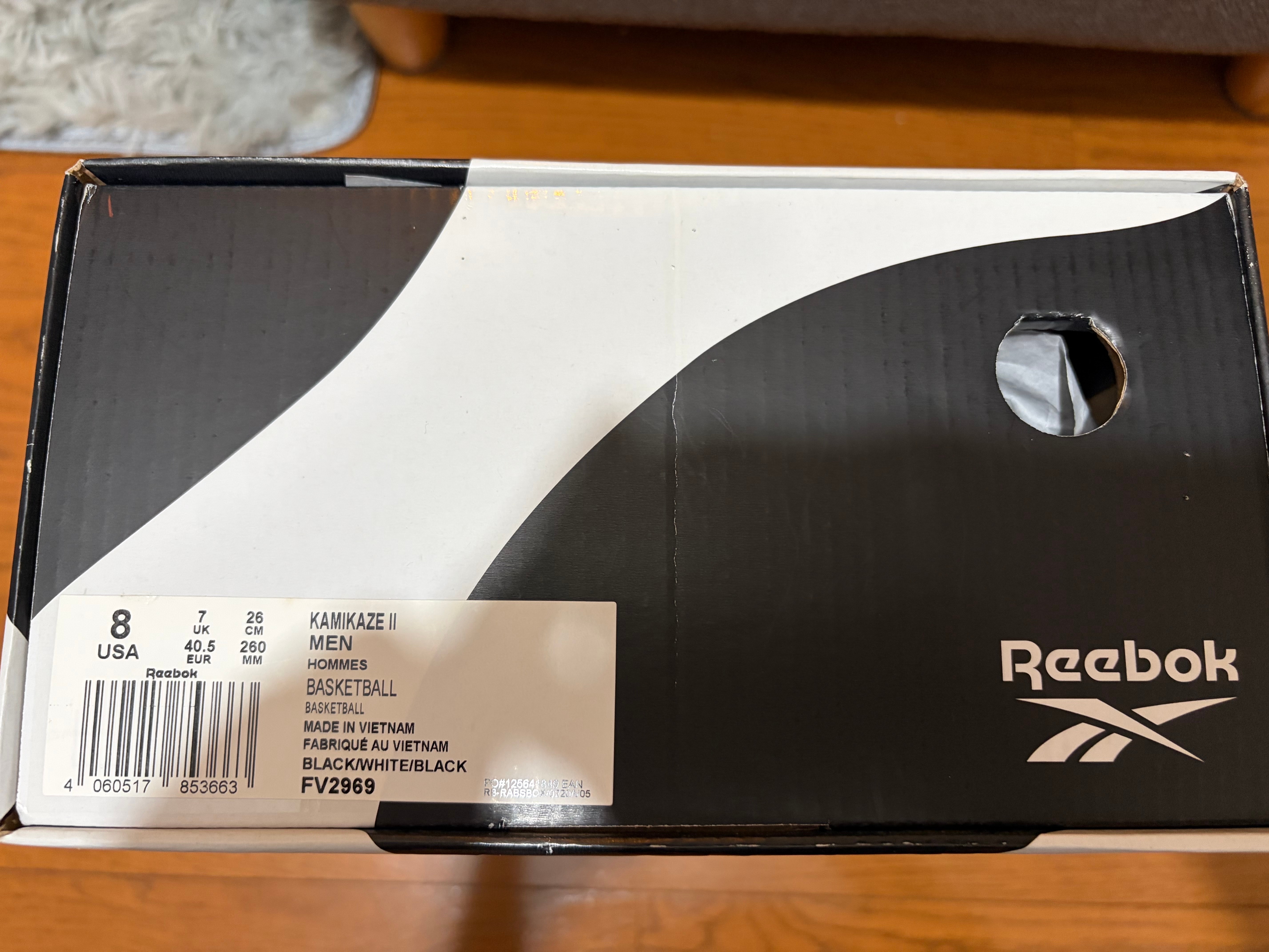 Reebok Kamikaze II "Black/White"(2013)