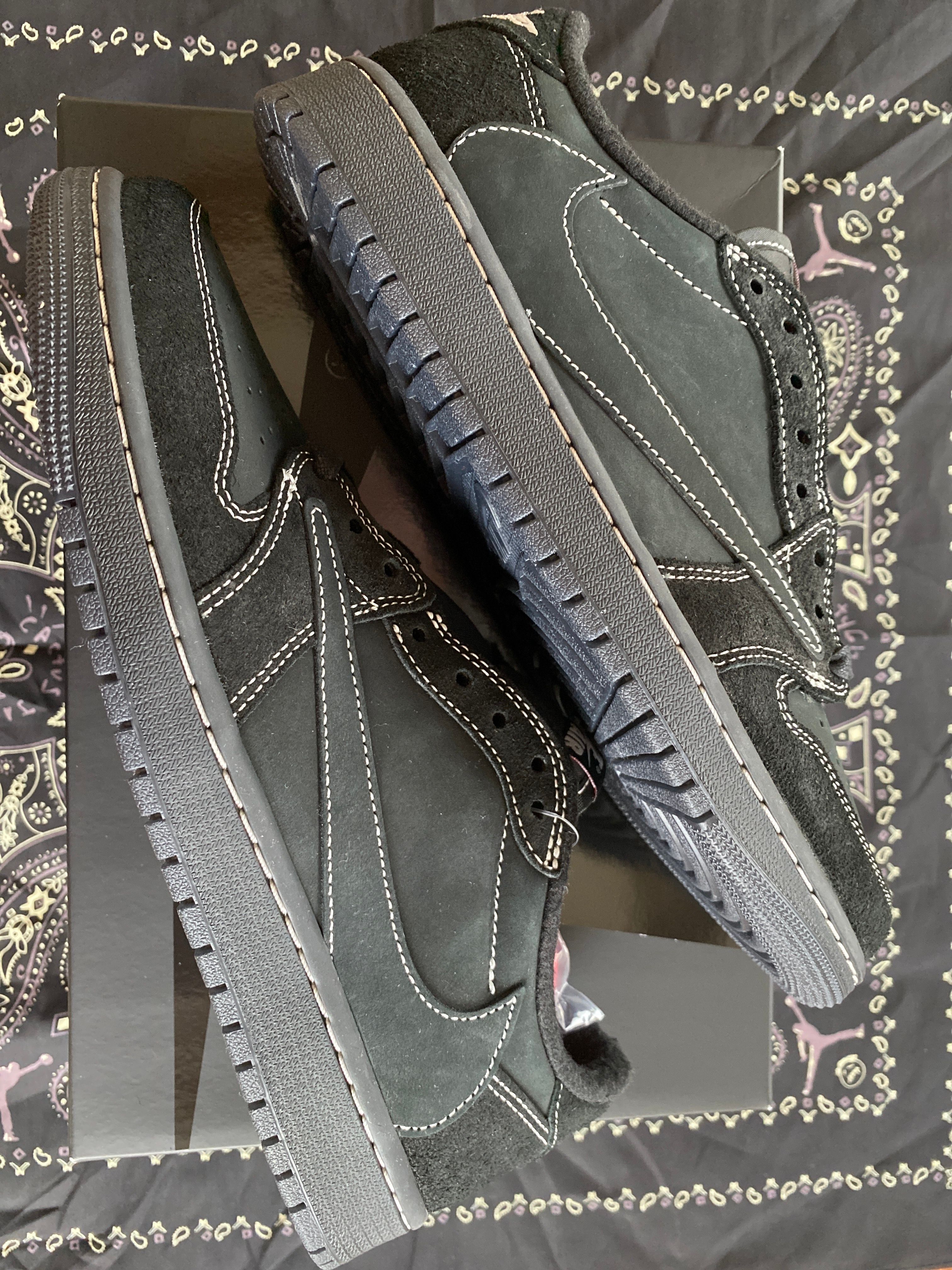 Travis Scott × Nike Air Jordan 1 Low OG SP "Black Phantom"