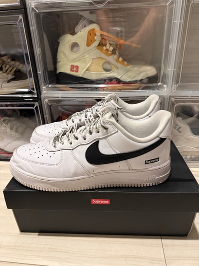 Supreme × Nike Air Force 1 Low "White/Black"