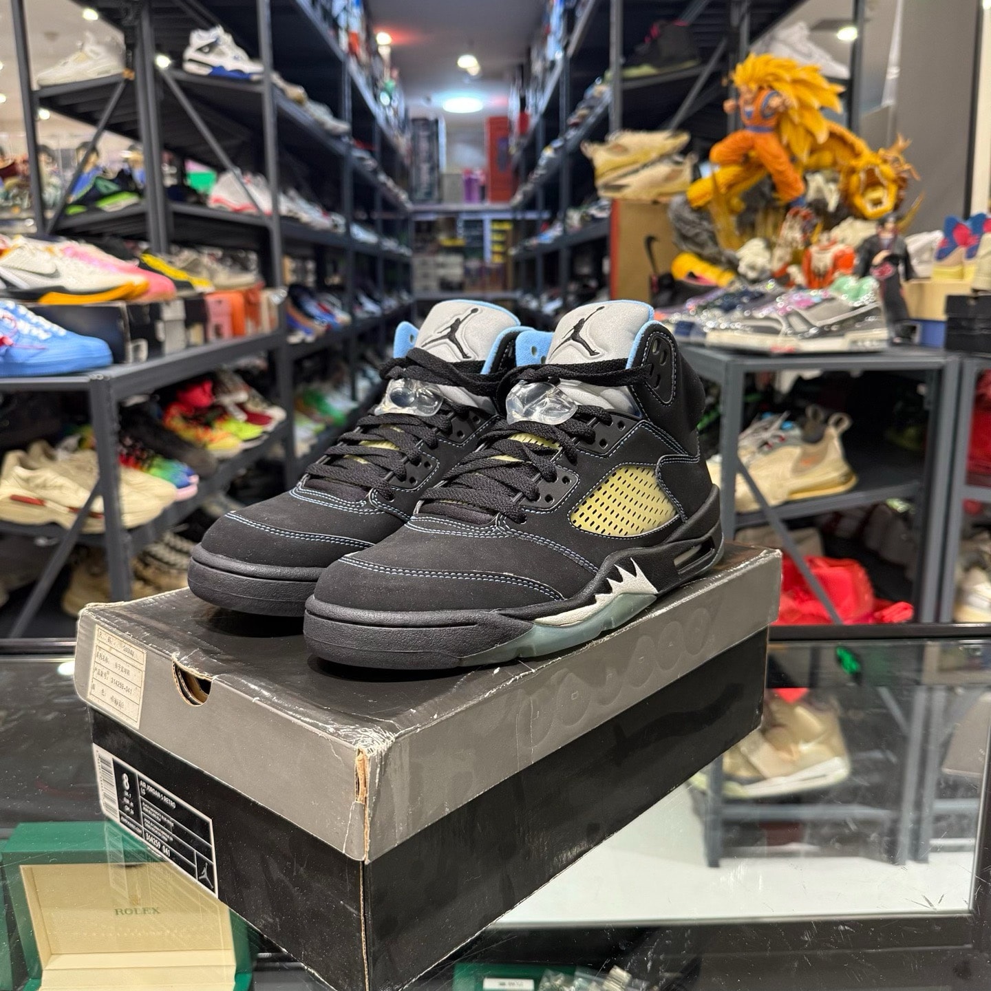 Nike Air Jordan 5 Retro "Black/University Blue"