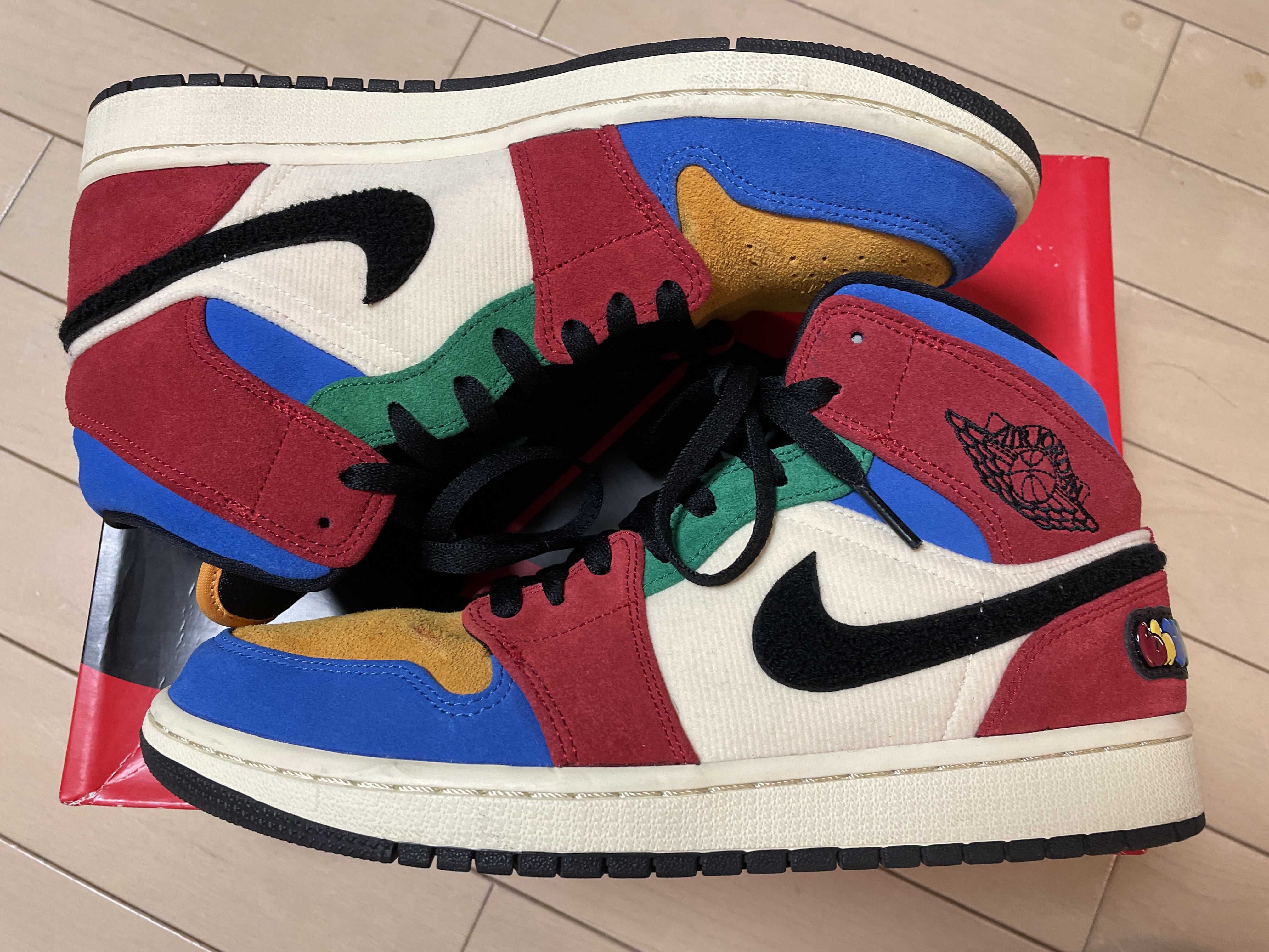 BLUE THE GREAT×NIKE AIR JORDAN 1 MID FEARLESS "MULTI"