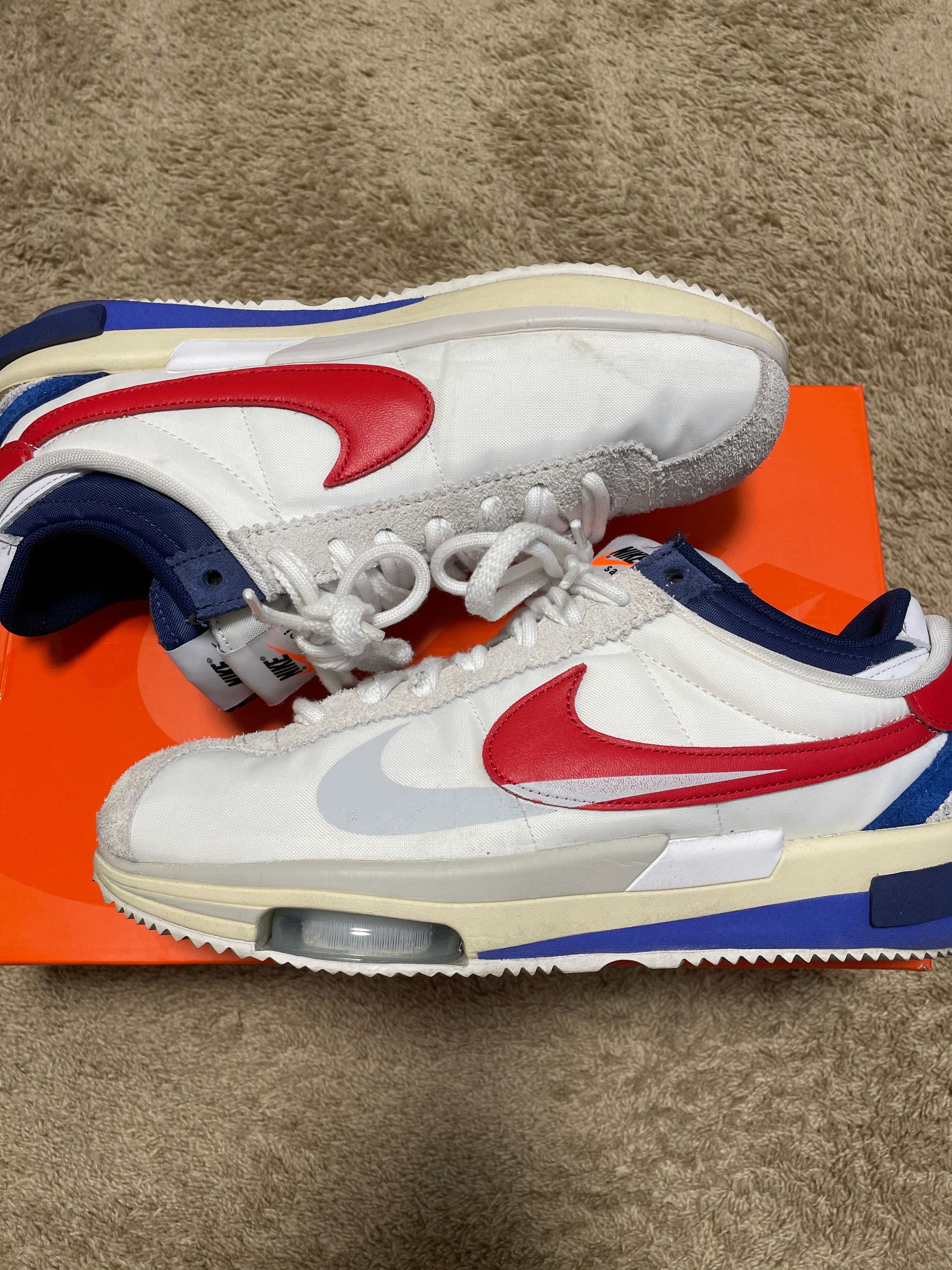 sacai × Nike Zoom Cortez "White and University Red"