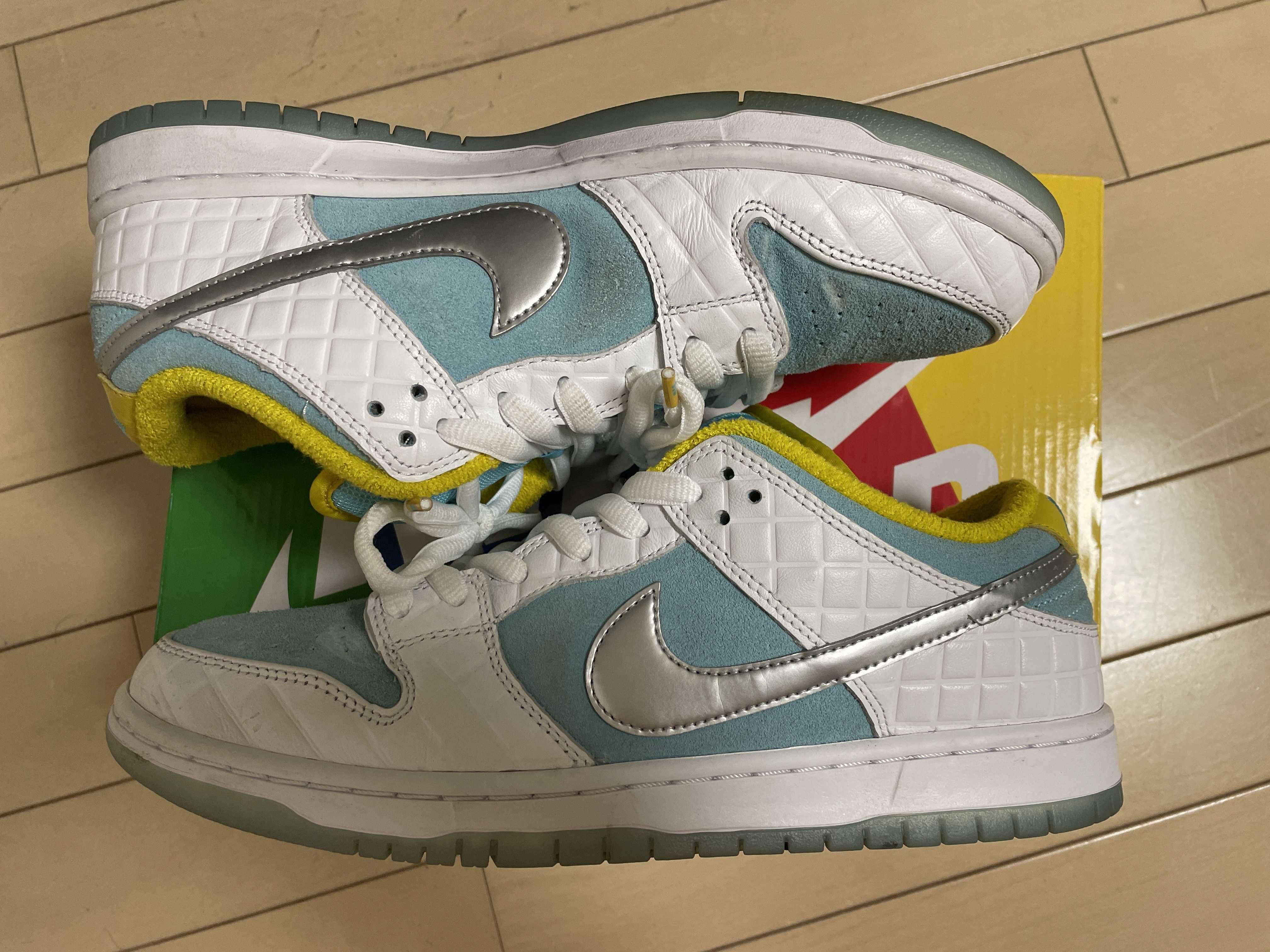 FTC × Nike SB Dunk Low "White/Blue"