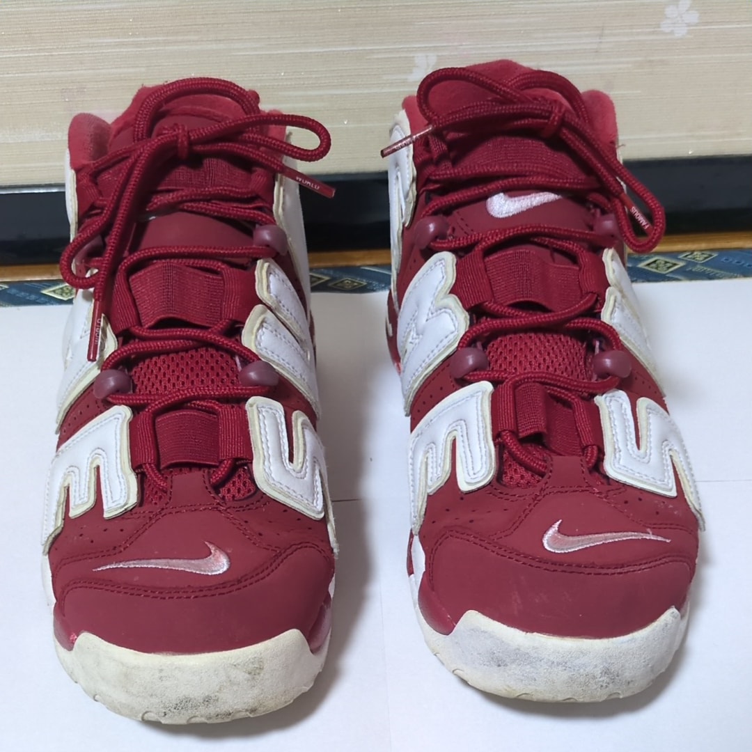 Supreme × Nike Air More Uptempo "White/Red"