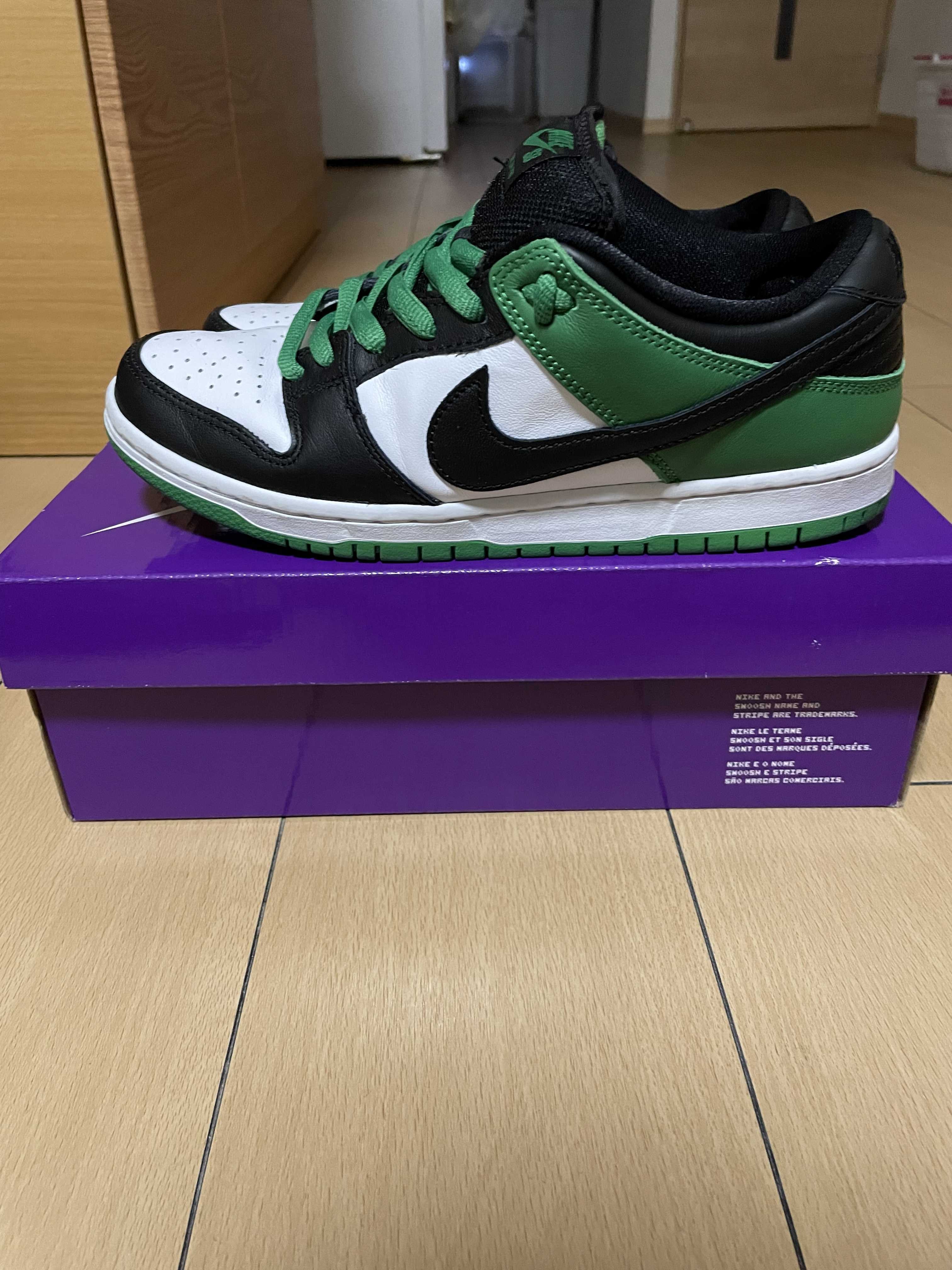 Nike SB Dunk Low Pro "Black and Classic Green"