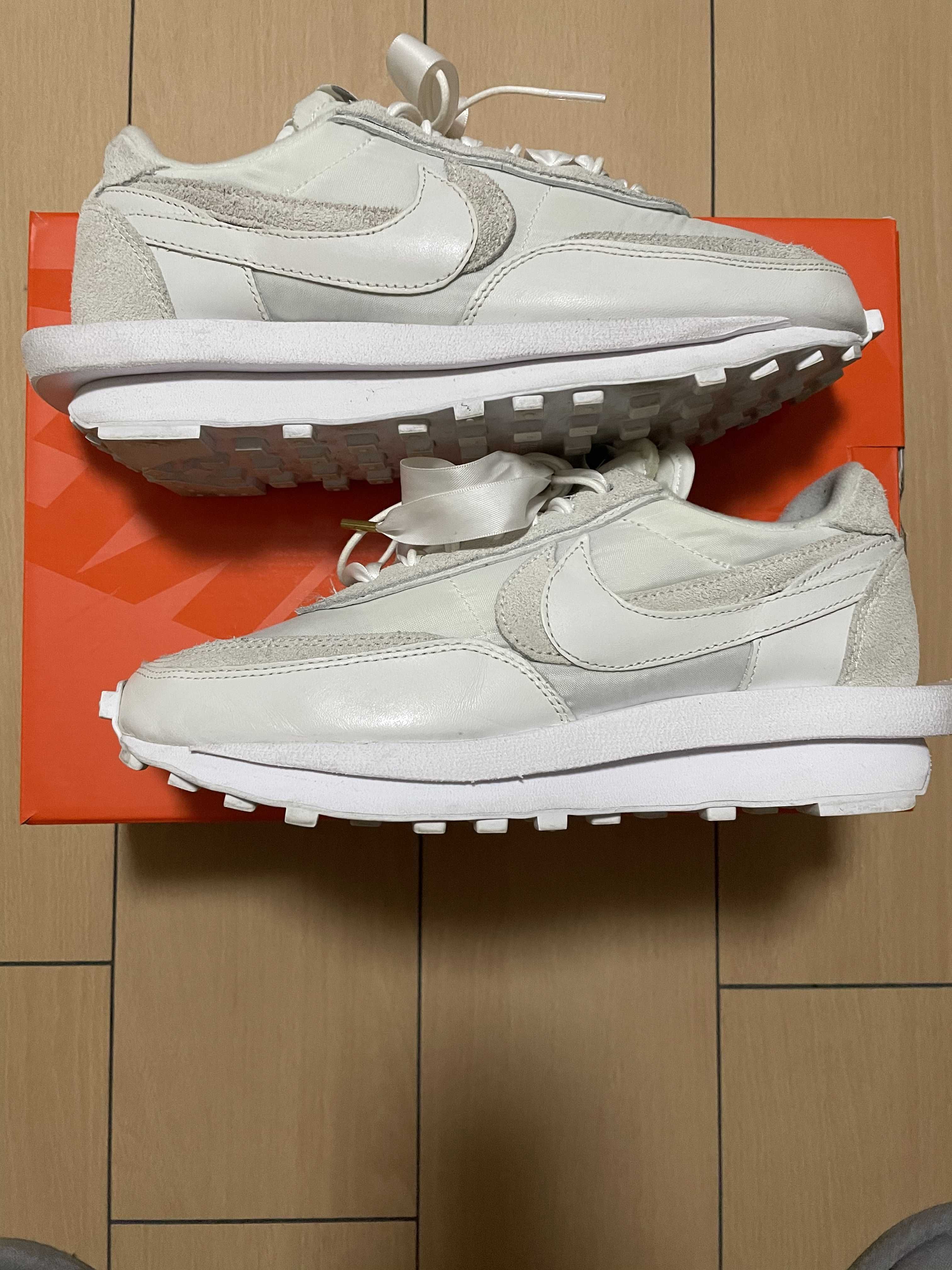 sacai × Nike LDV Waffle "Triple White"