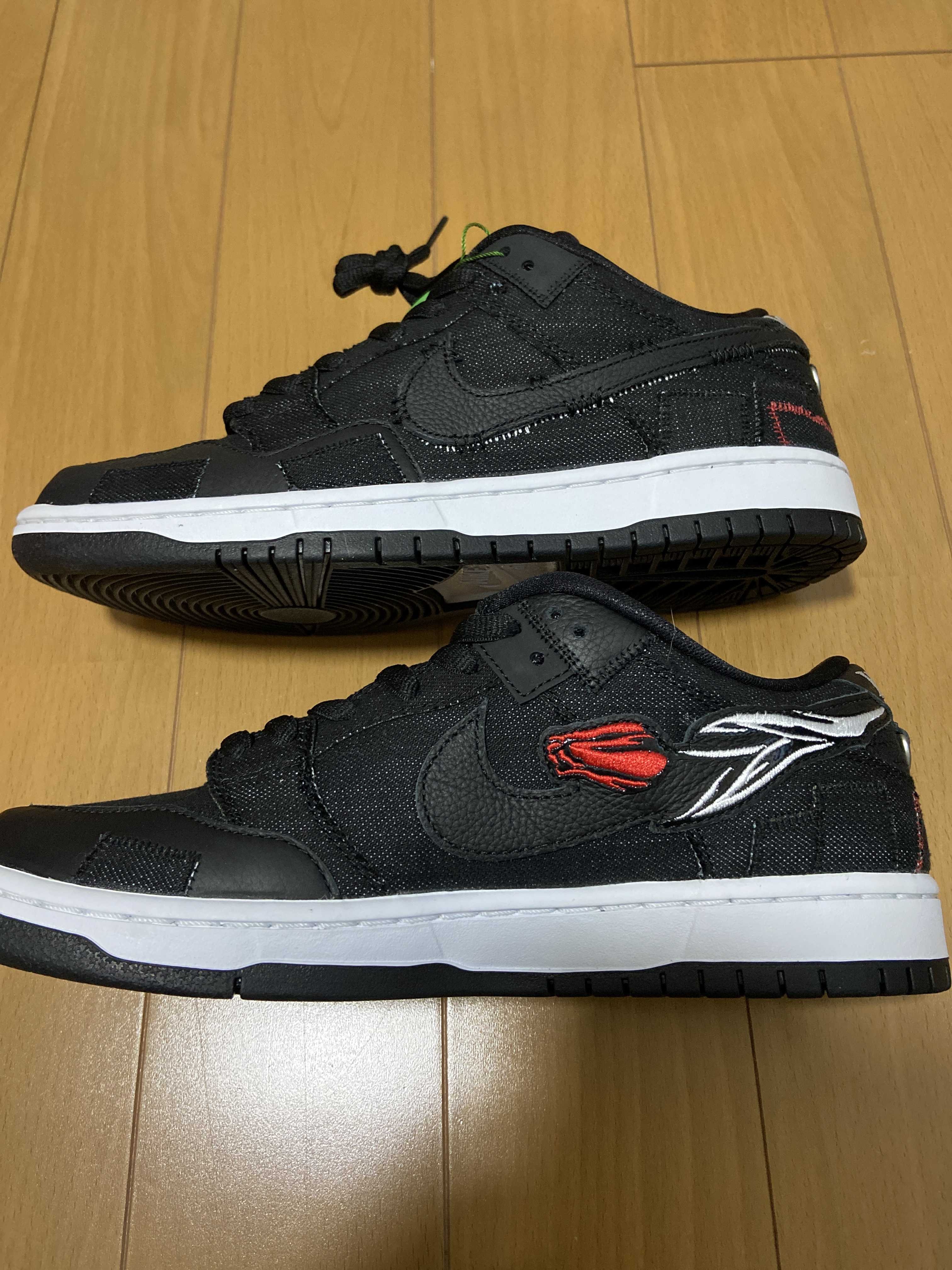 Wasted Youth × Nike SB Dunk Low "Black Denim" / VERDY