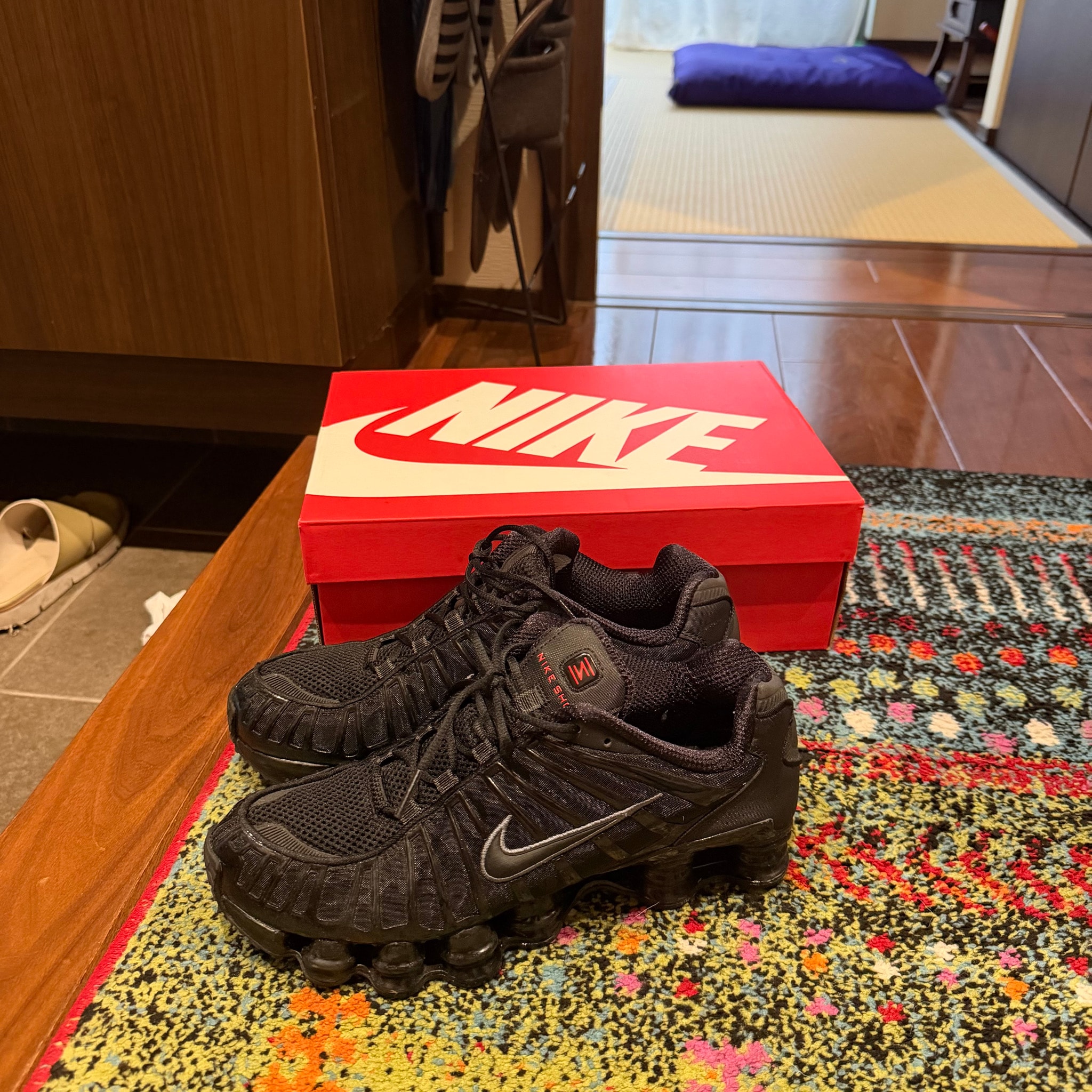 Nike Shox TL "Black/Metallic Hematite/Max Orange/Black"