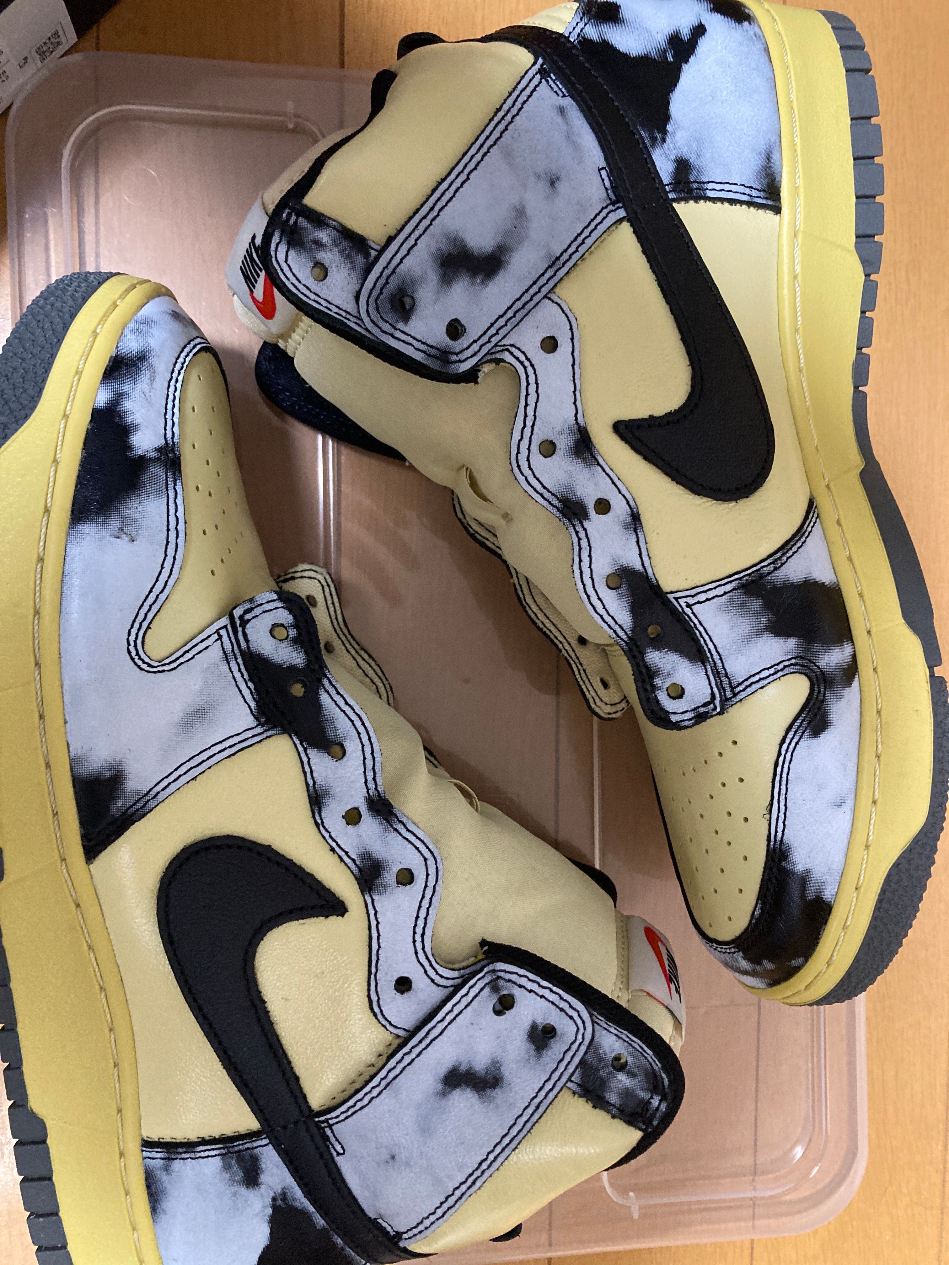 Nike Dunk High "Black Acid Wash"