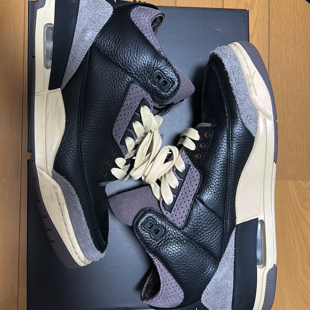 A Ma Maniere × Nike Women's Air Jordan 3 Retro OG SP "Black and Flat Pewter/WYWS"