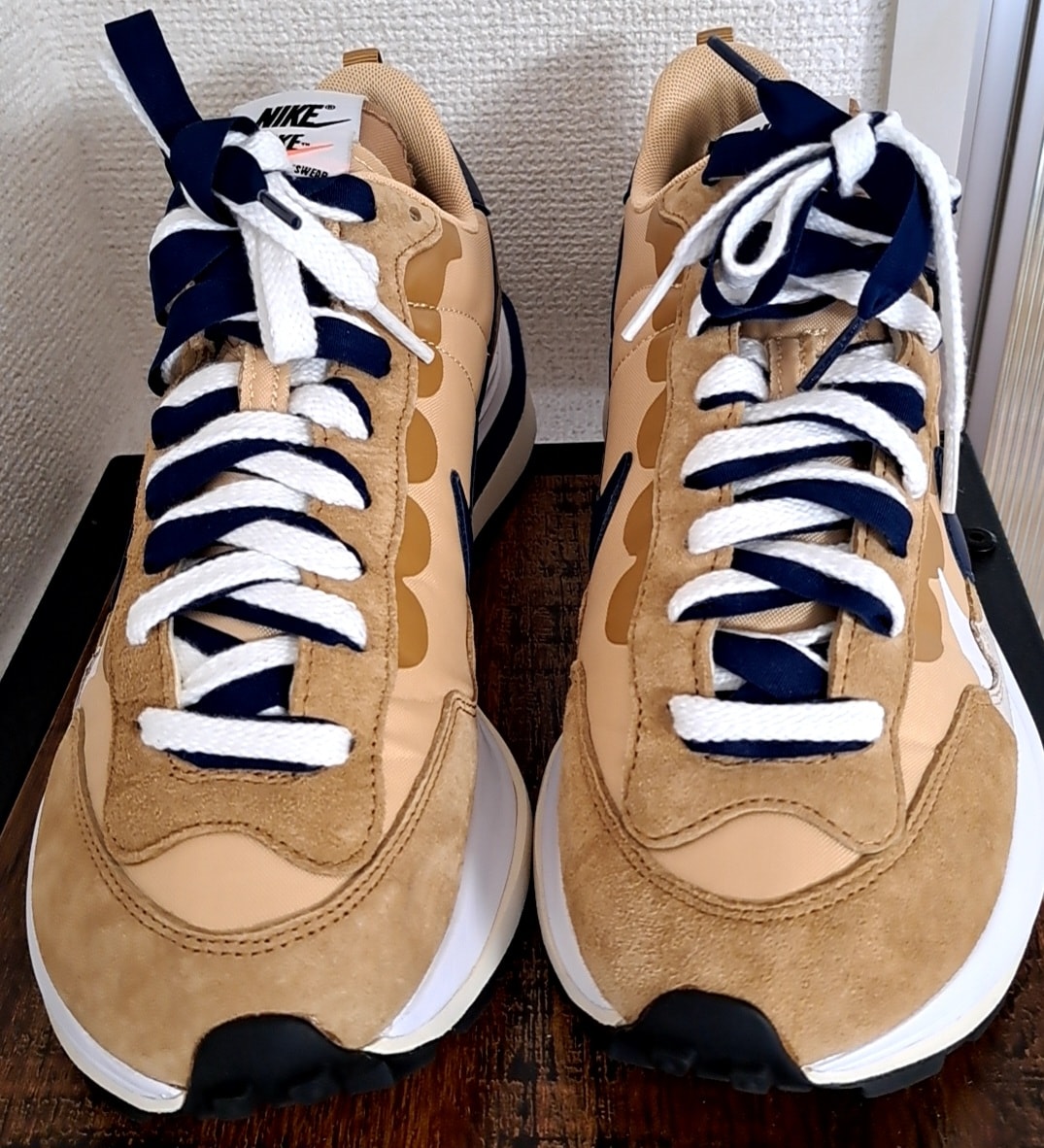 sacai × Nike Vapor Waffle "Sesame and Blue Void"