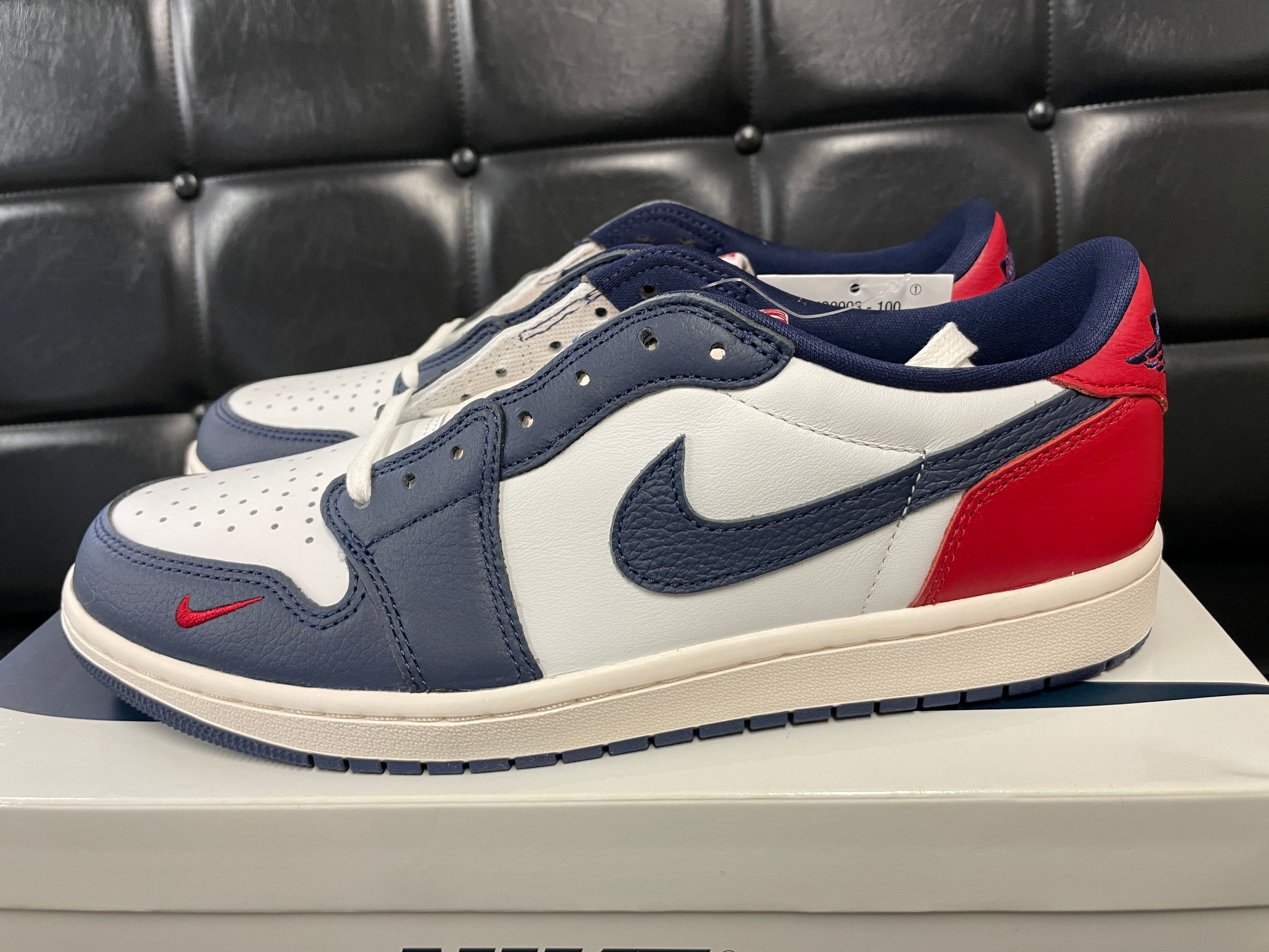 Nike Air Jordan 1 Retro Low OG "Howard/Gym Red and Midnight Navy"