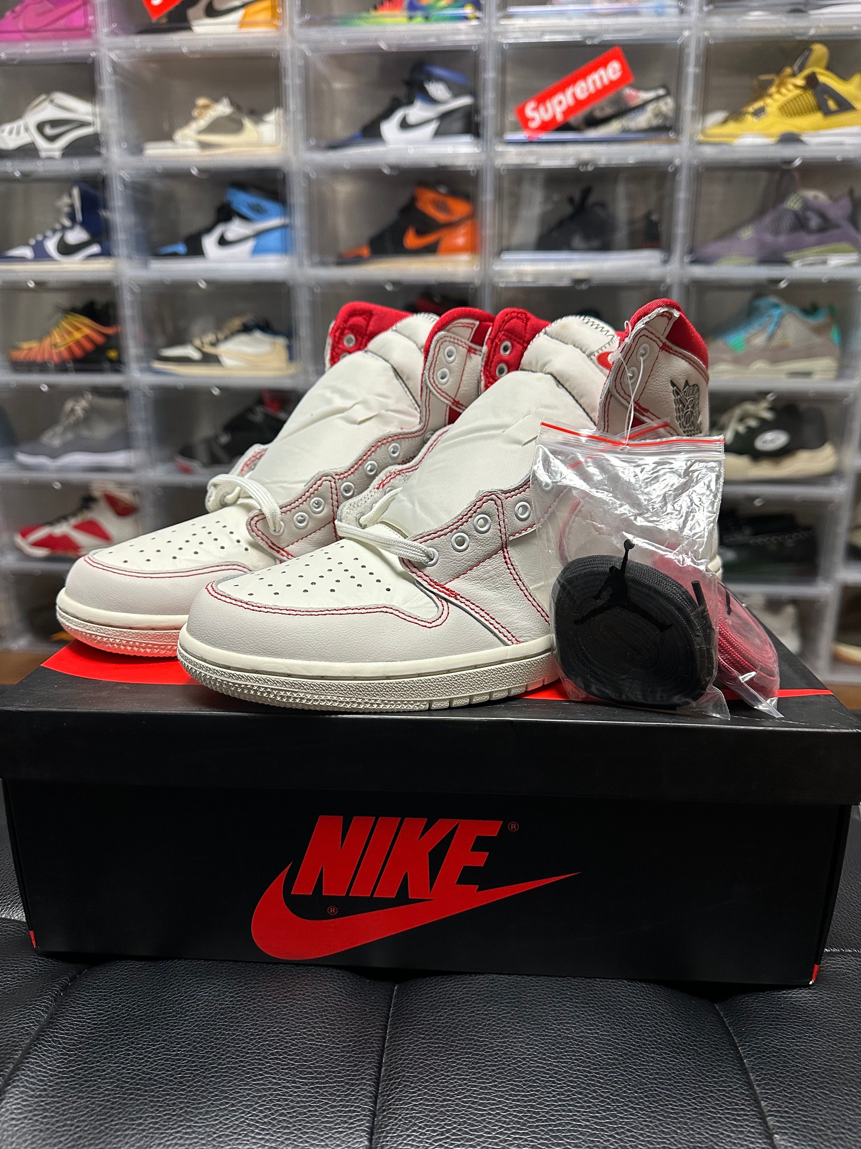 Nike Air Jordan 1 Retro High OG "Sail/University Red"