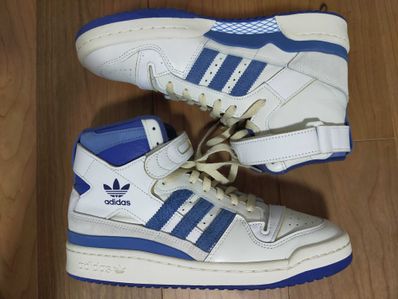 adidas Forum 84 High Blue Thread "Off White-Bright Blue/Footwear White"