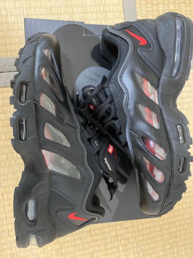 Supreme × Nike Air Max 96 "Black/Speed Red/Clear"