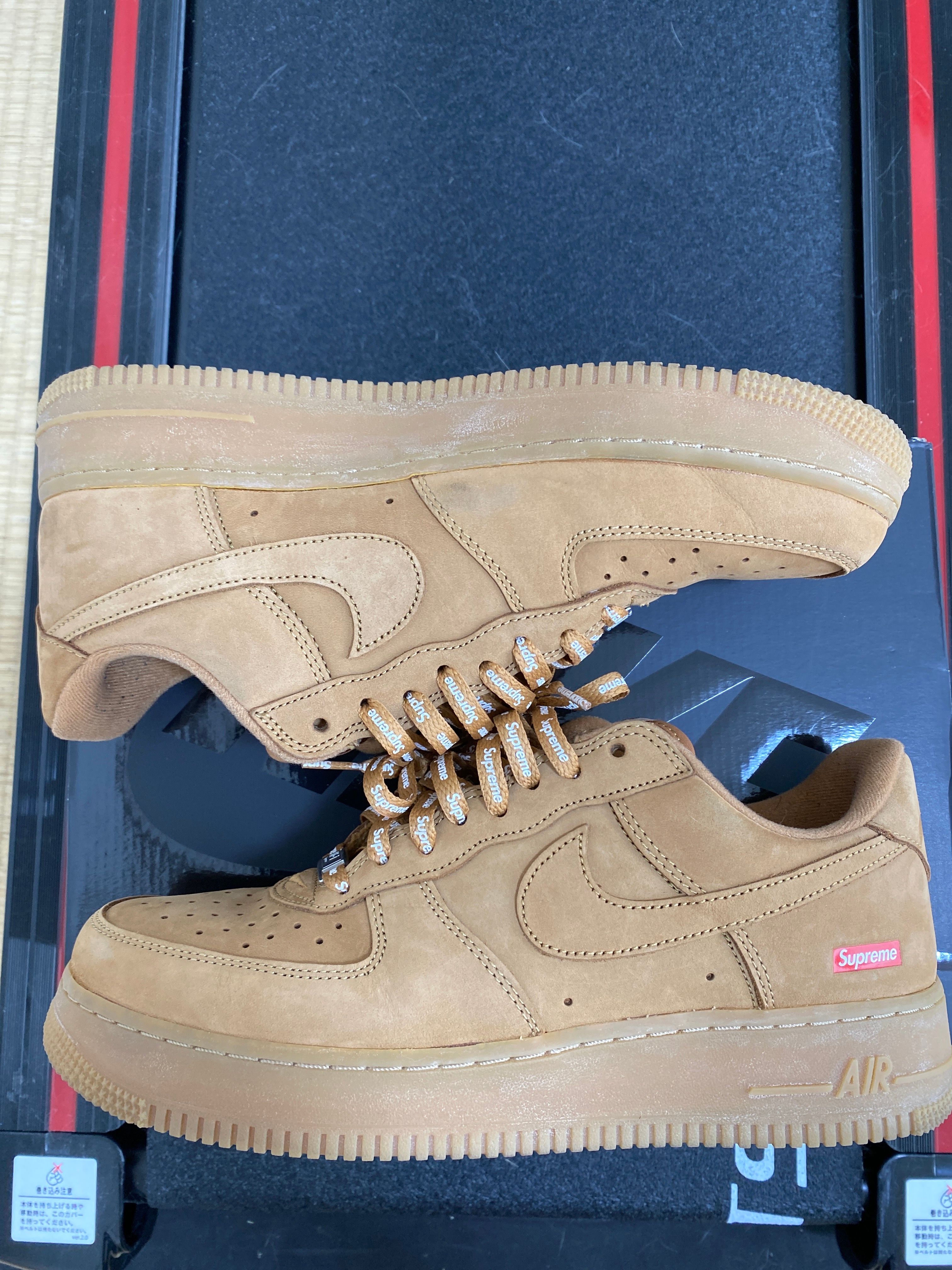 Supreme × Nike Air Force 1 Low "Flax/Wheat"