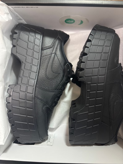 Nike Women's Air Jordan 1 Brooklyn Low "Black/White/Metallic Black"