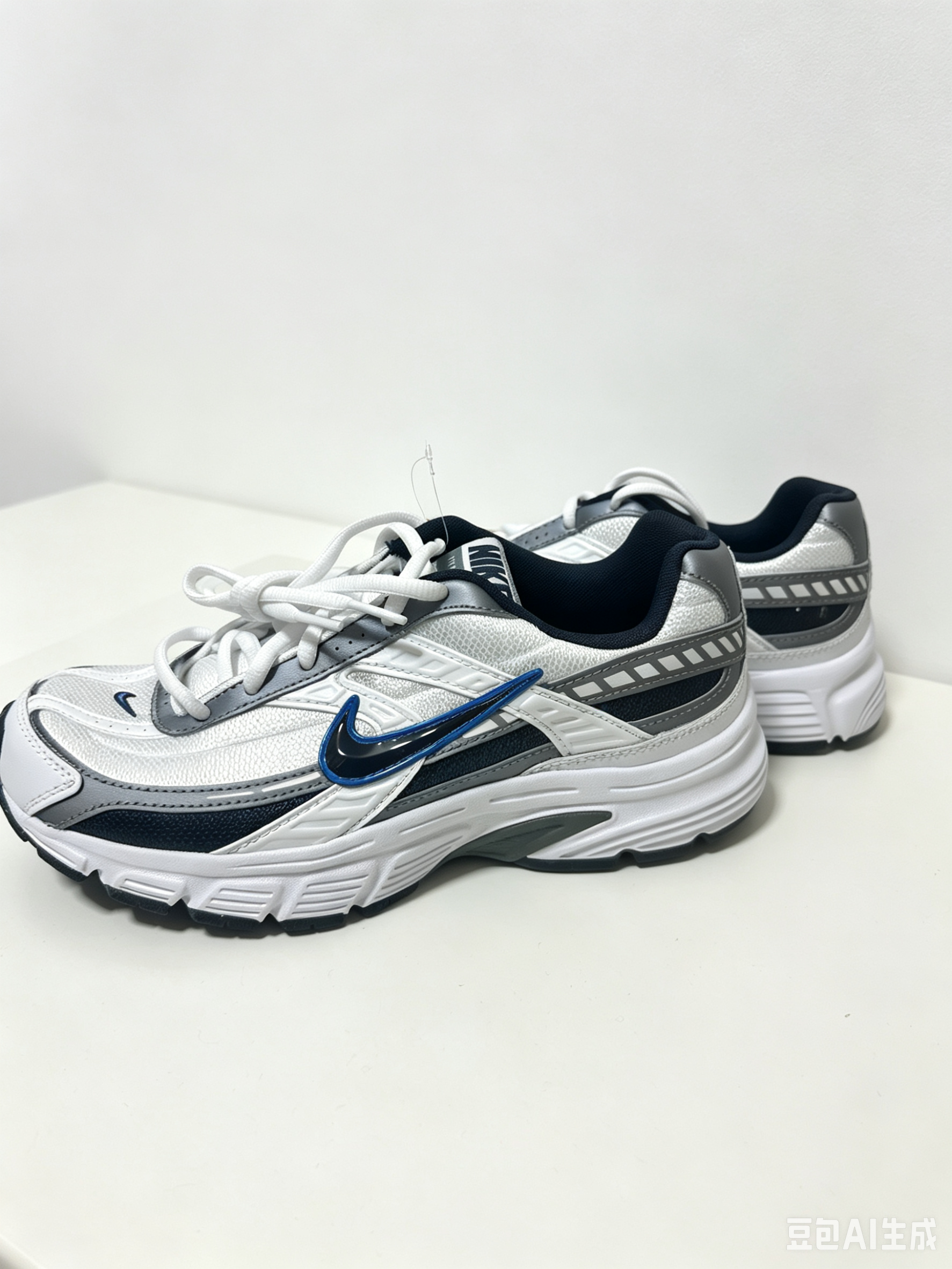 Nike Initiator "White/Metallic Cool Grey/Obsidian"