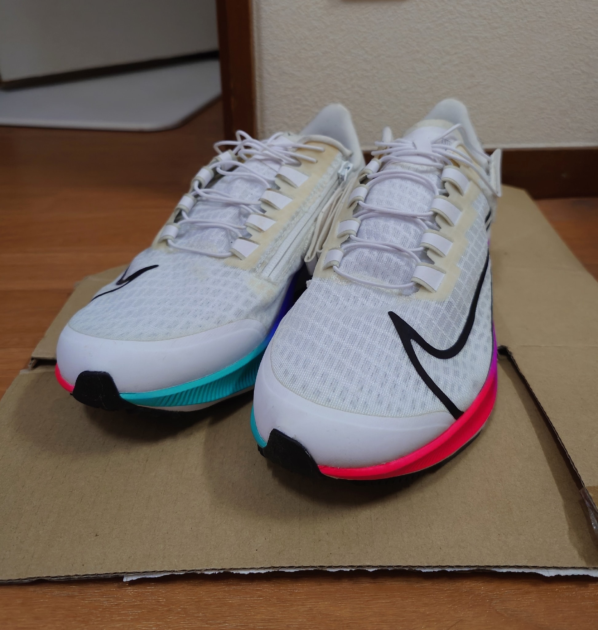 Nike Air Zoom Pegasus 37 FlyEase "White/Multi-Color"