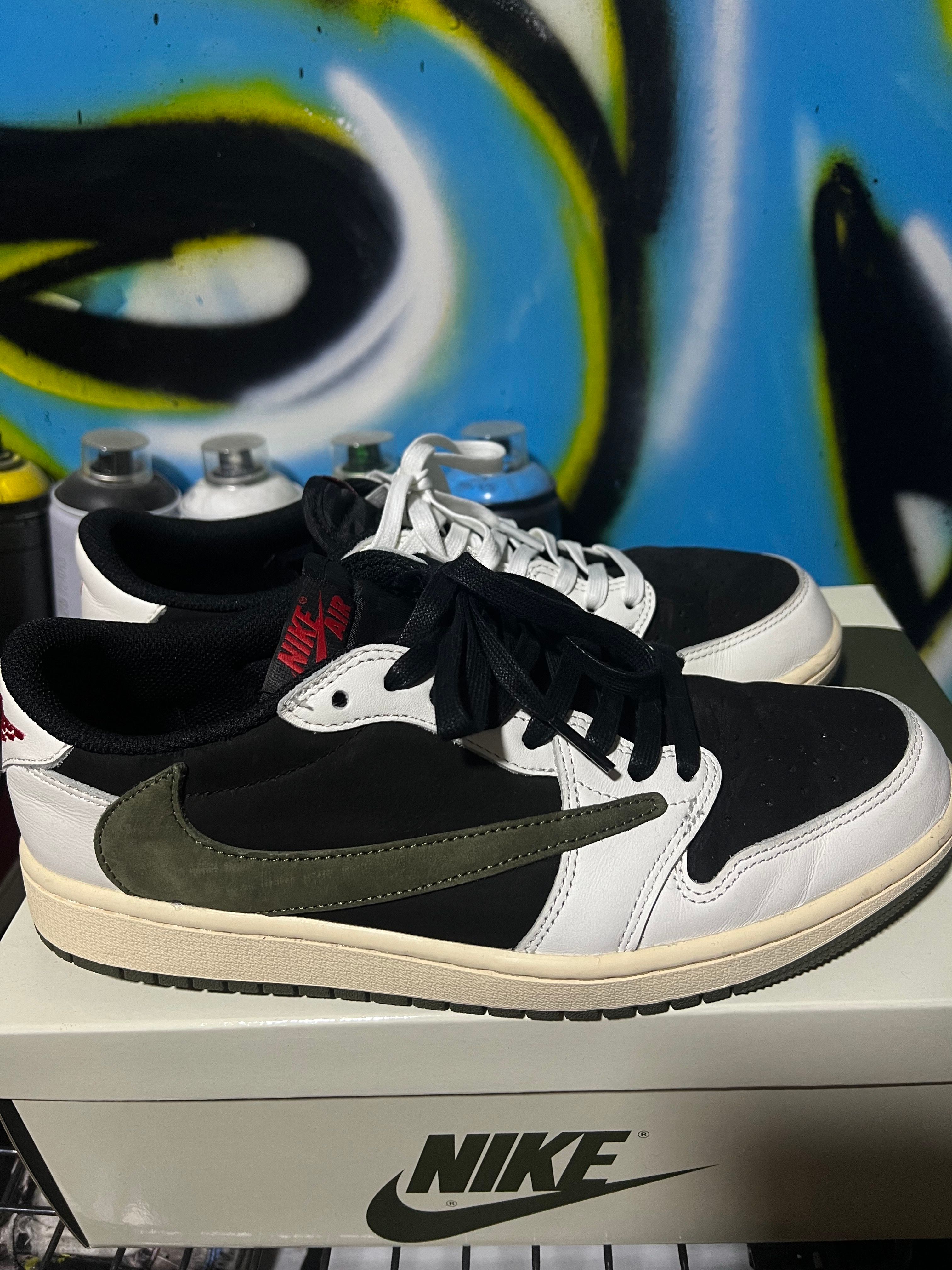 Travis Scott × Nike Women's Air Jordan 1 Low OG "Medium Olive"