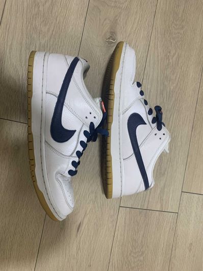 Nike SB Dunk Low "Orange Label White Navy"