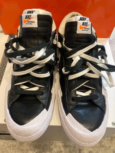sacai × Nike Blazer Low "Black Patent Leather"