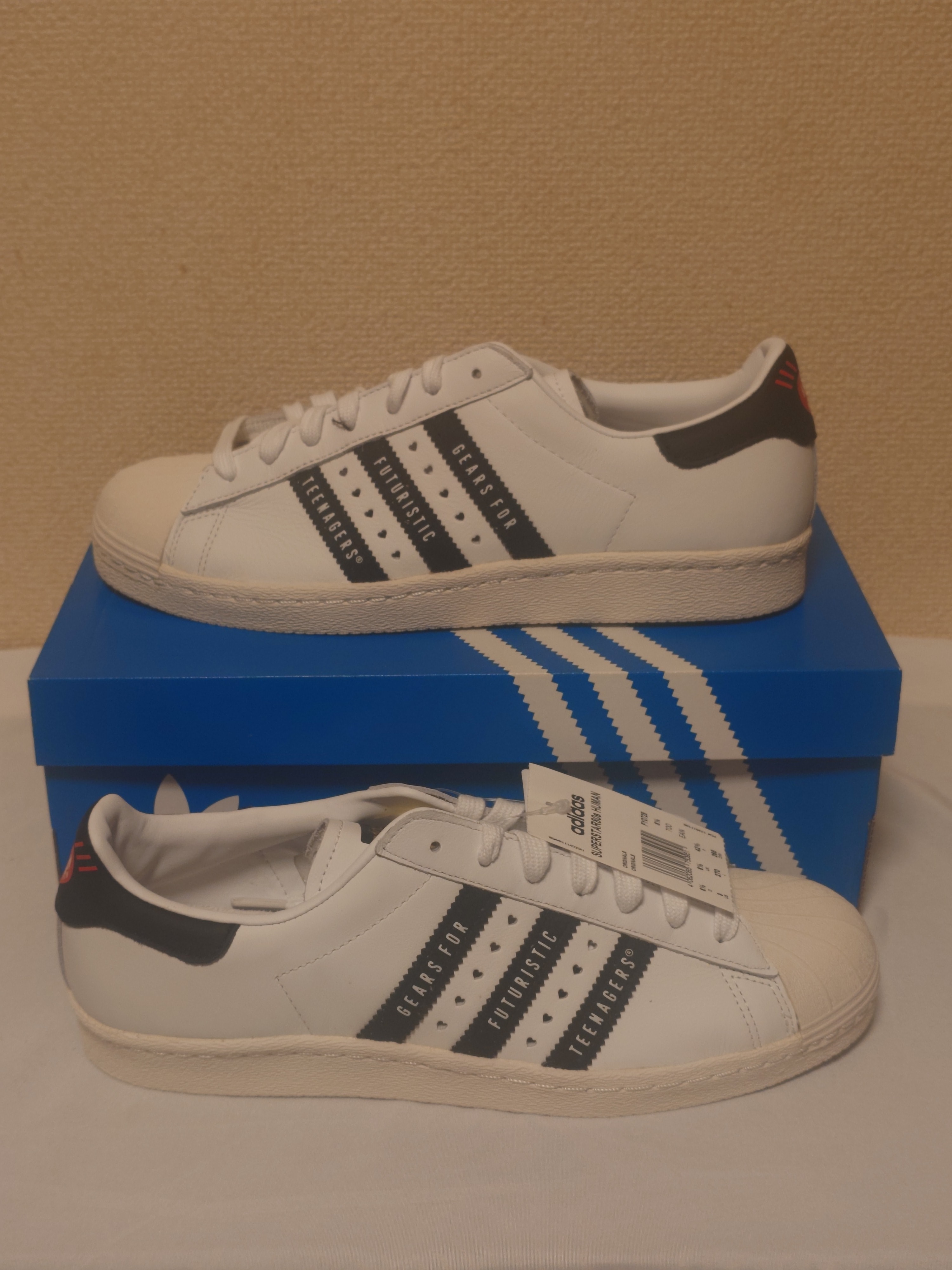 HUMAN MADE × adidas Superstar 80s "White/Black"