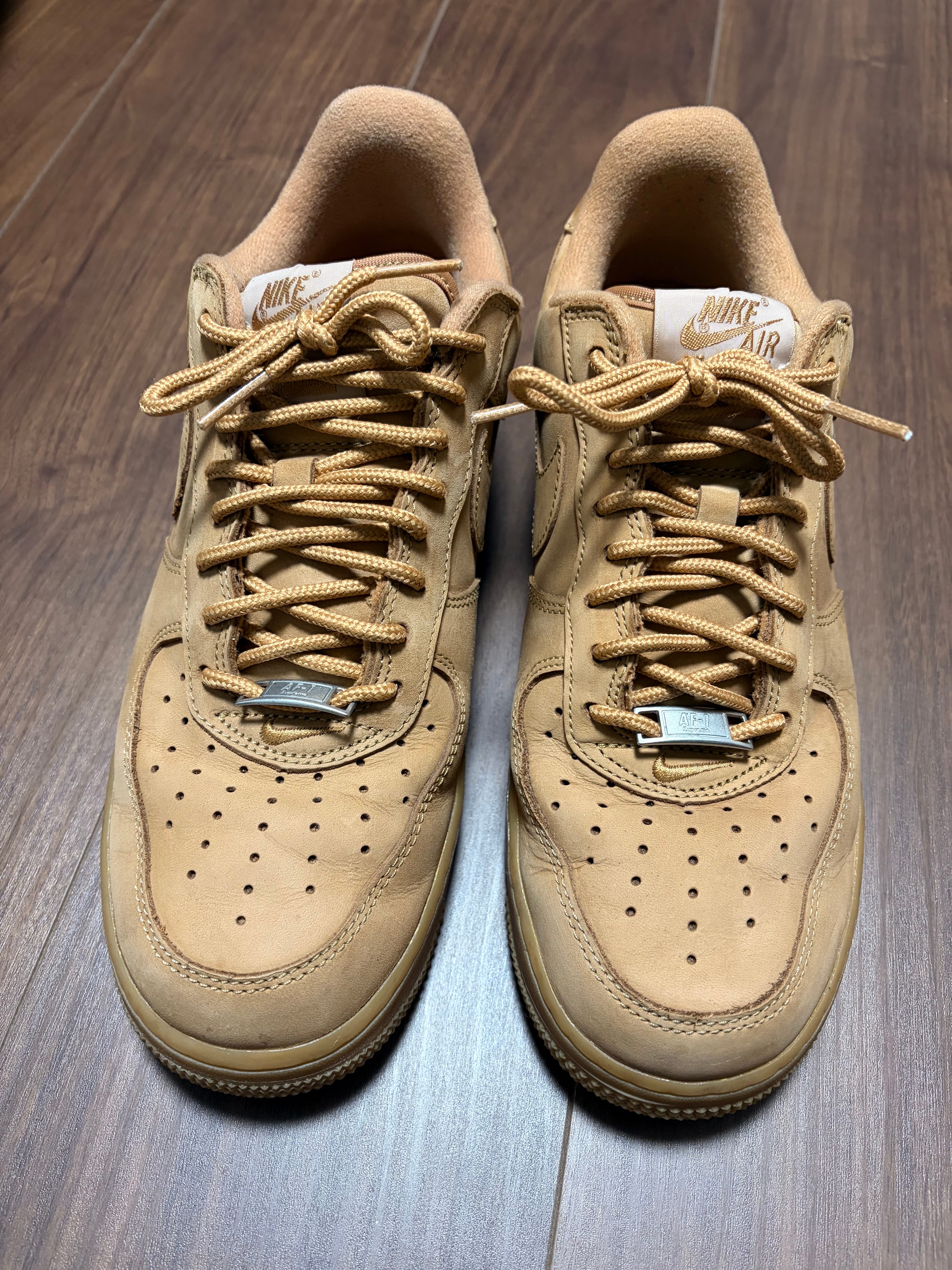 Supreme × Nike Air Force 1 Low "Flax/Wheat"