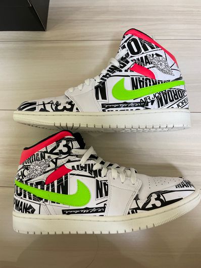 NIKE AIR JORDAN 1 MID "ALL OVER LOGOS"