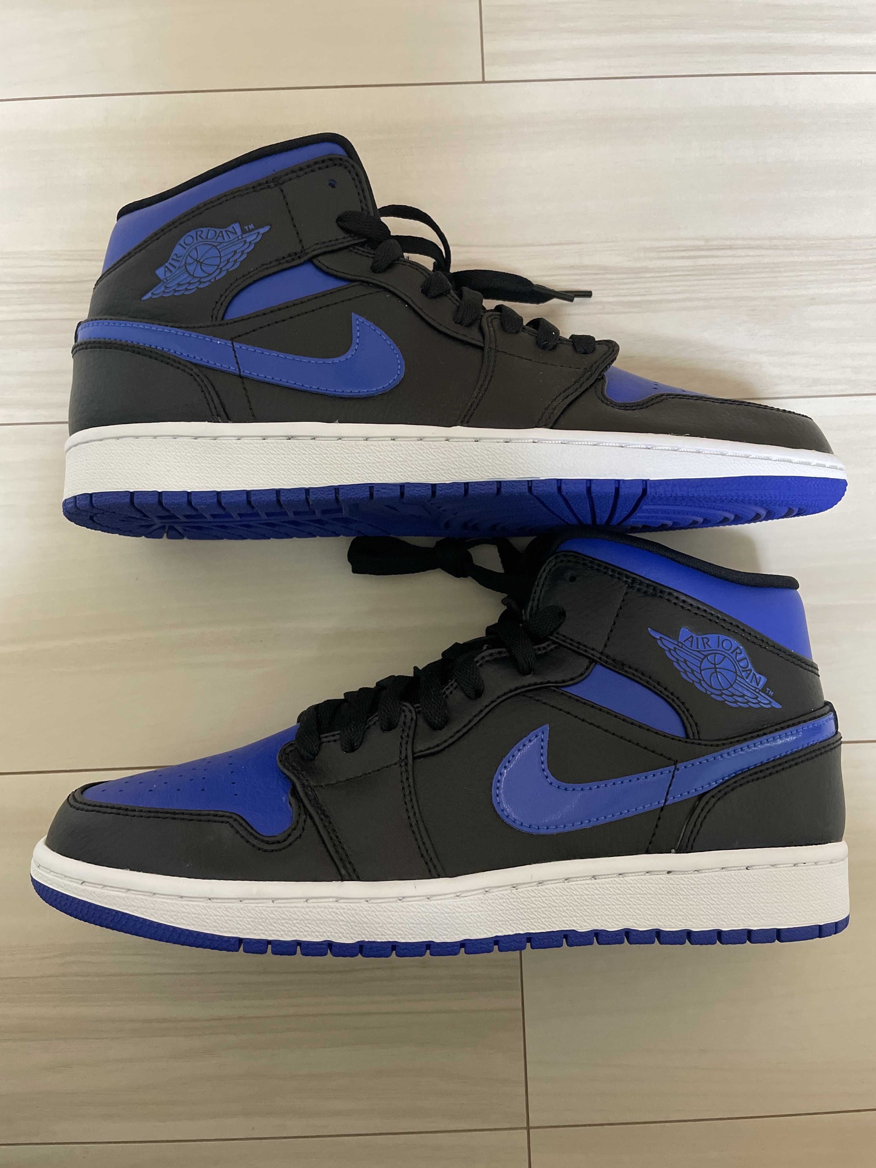 NIKE AIR JORDAN 1 MID "BLACK/BLUE"
