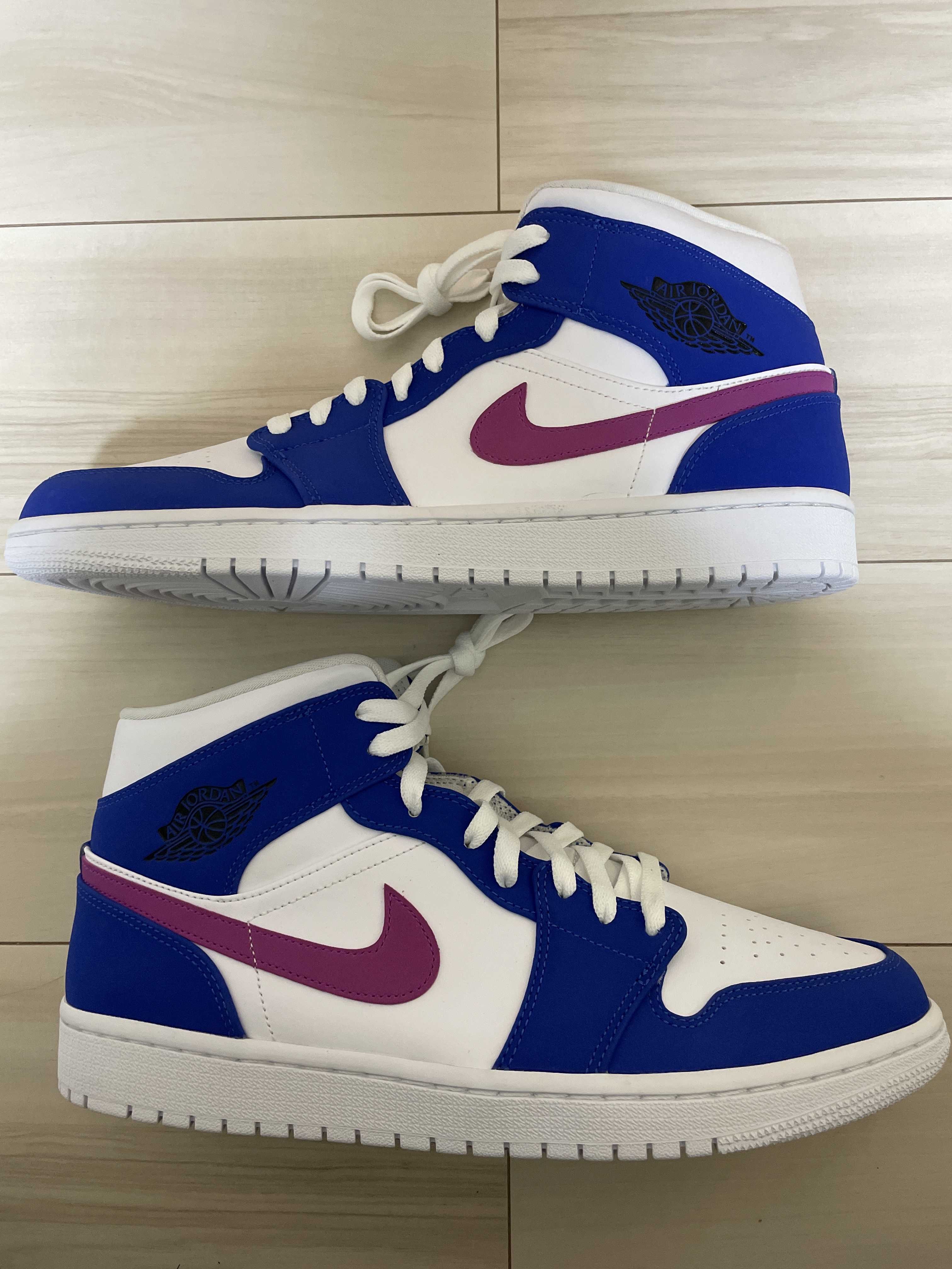 Nike Air Jordan 1 Mid "Hyper Royal/Hyper Violet/White"