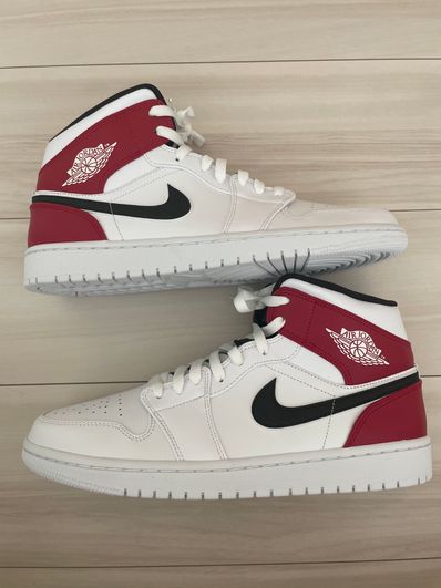 Nike Air Jordan 1 Mid "White/Black/Gym Red"